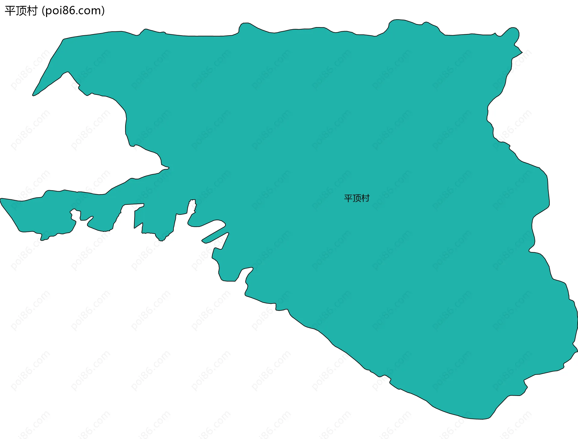 平顶村边界地图