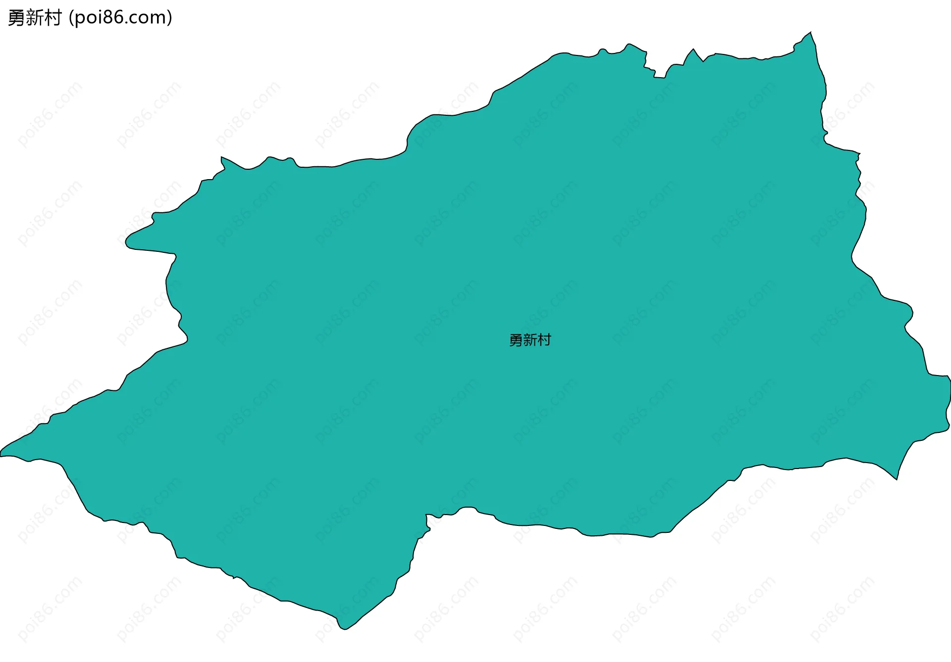 勇新村边界地图