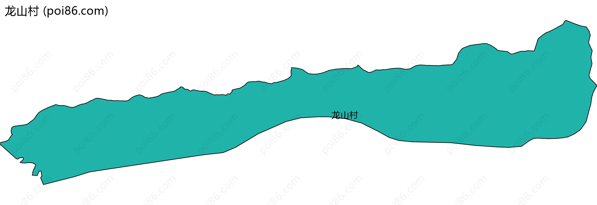 龙山村边界地图