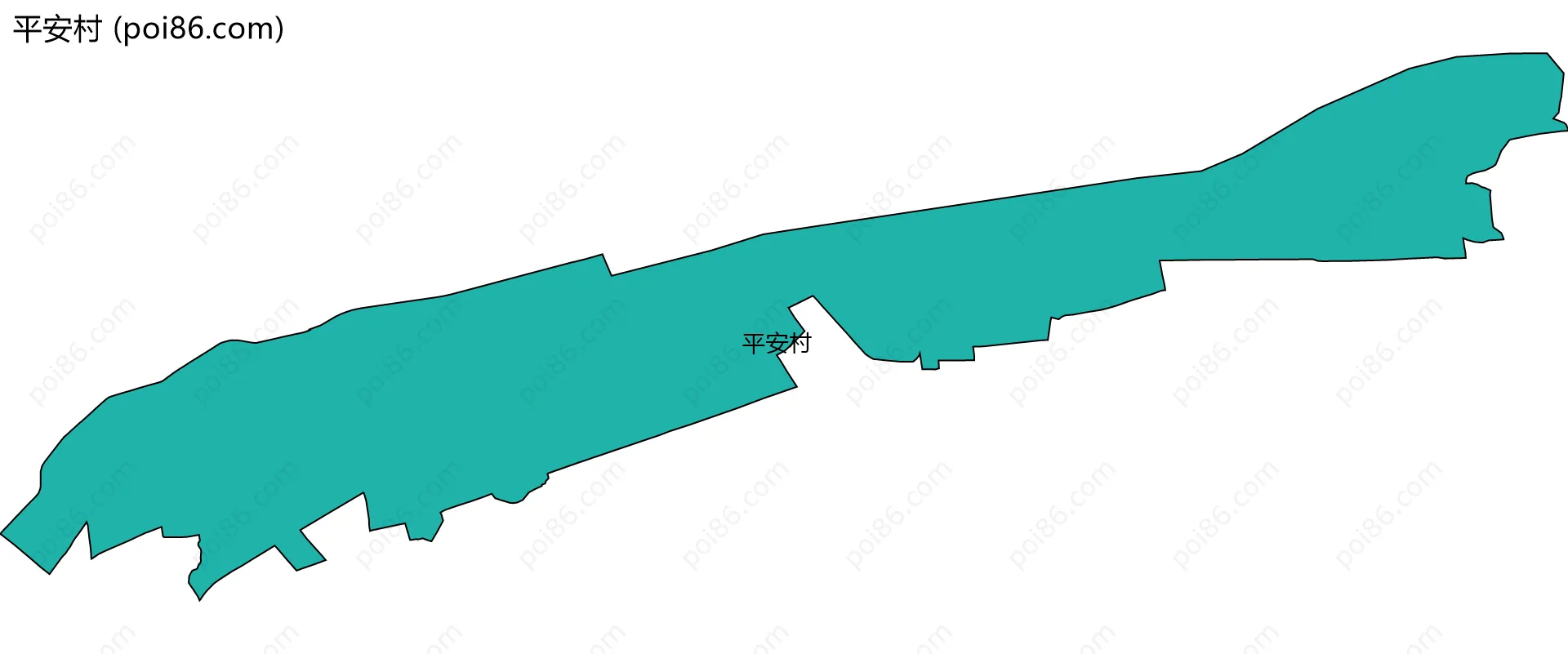 平安村边界地图