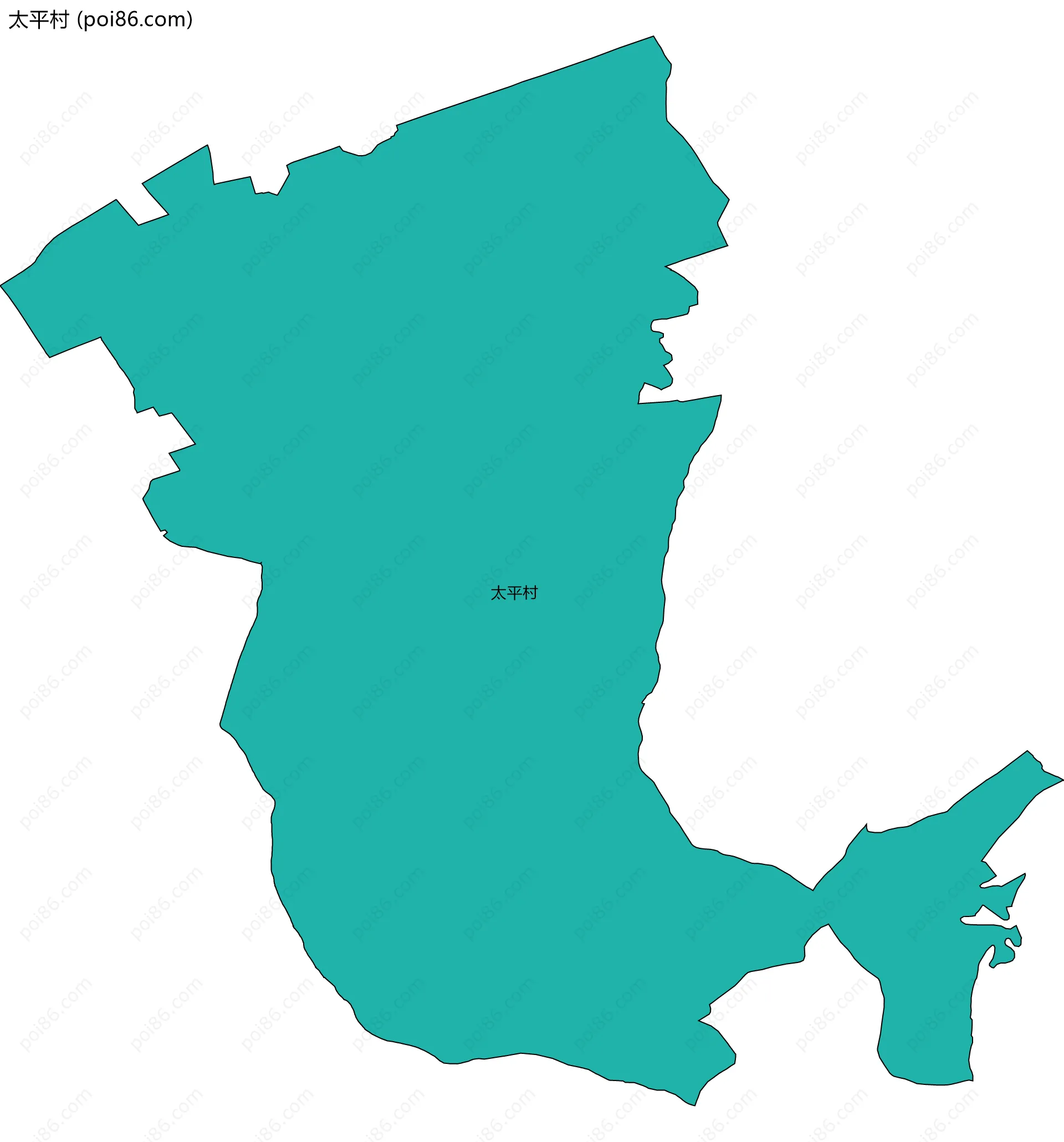 太平村边界地图