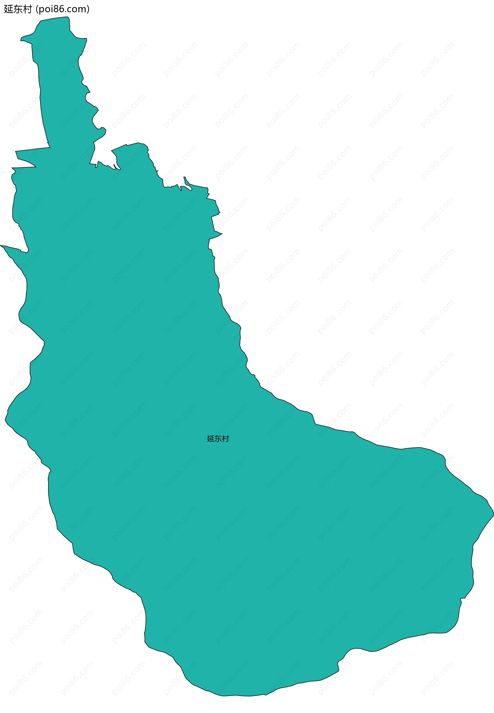 延东村边界地图