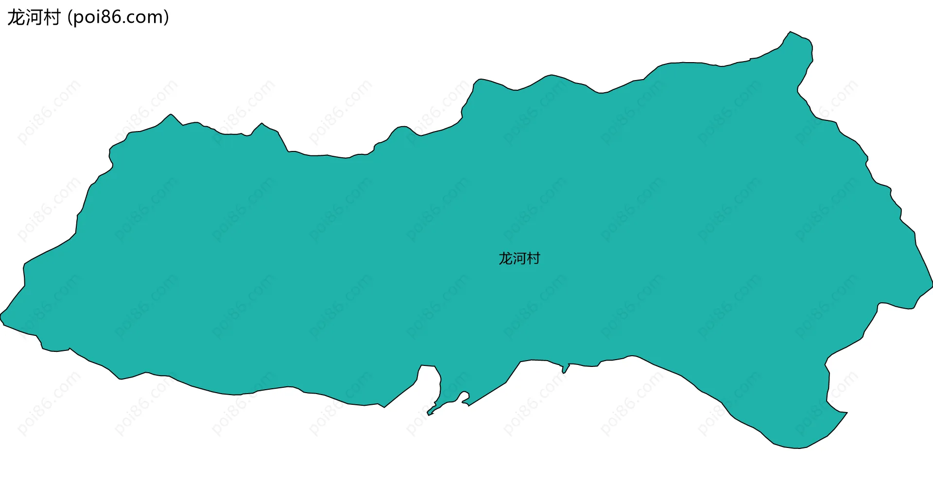 龙河村边界地图