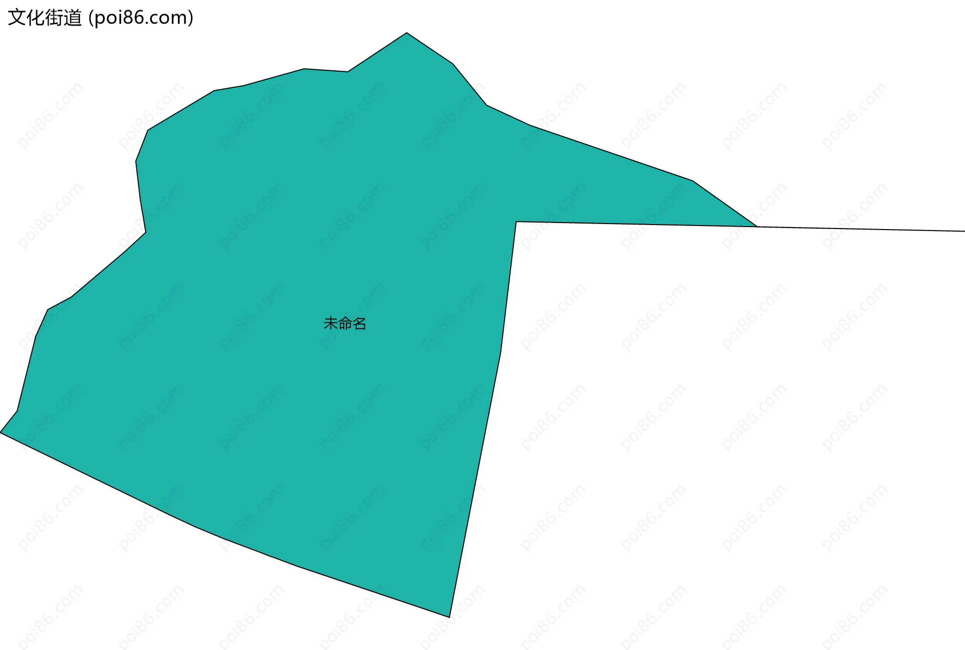 文化街道边界地图(五级行政区划)