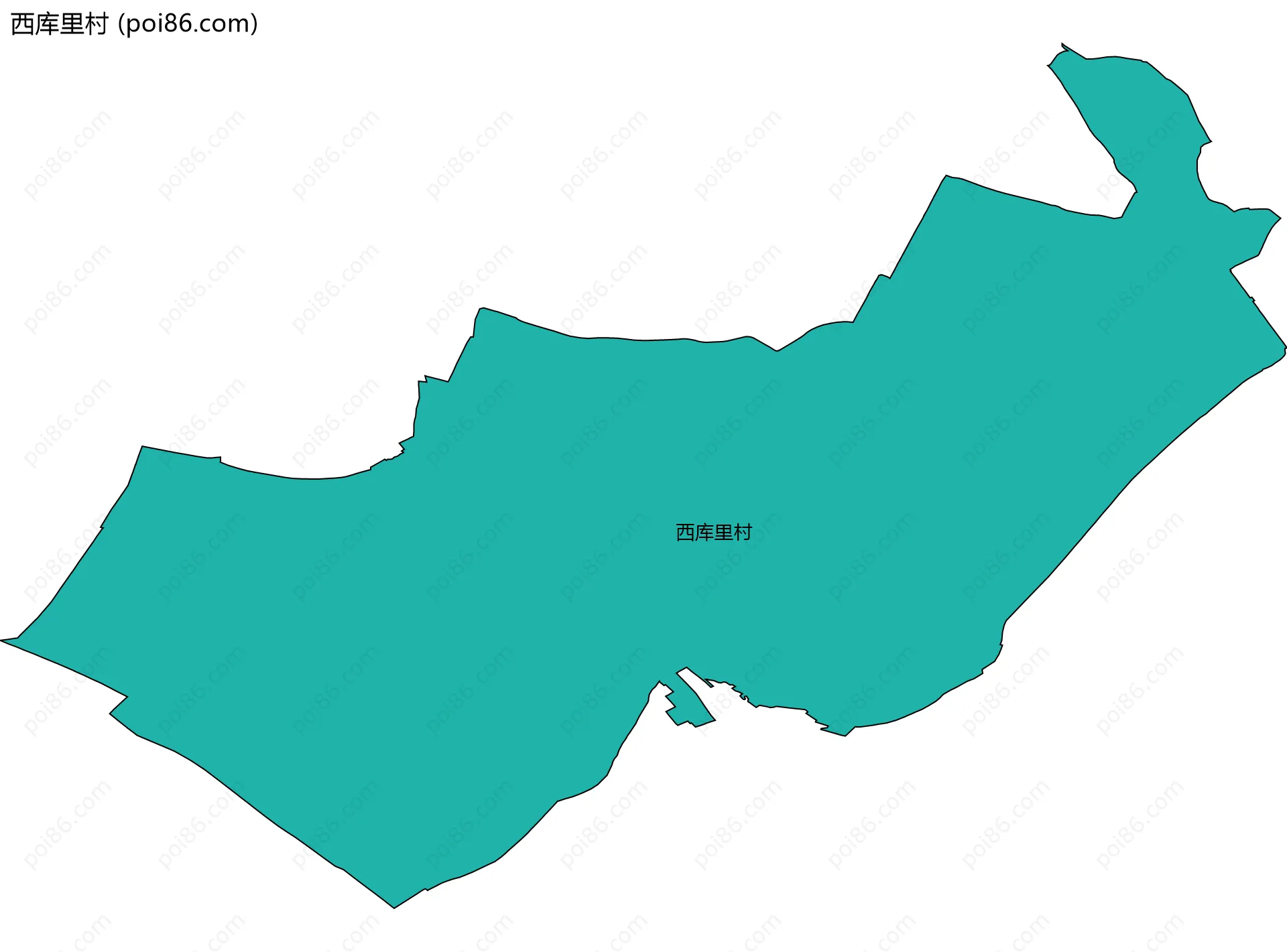 西库里村边界地图
