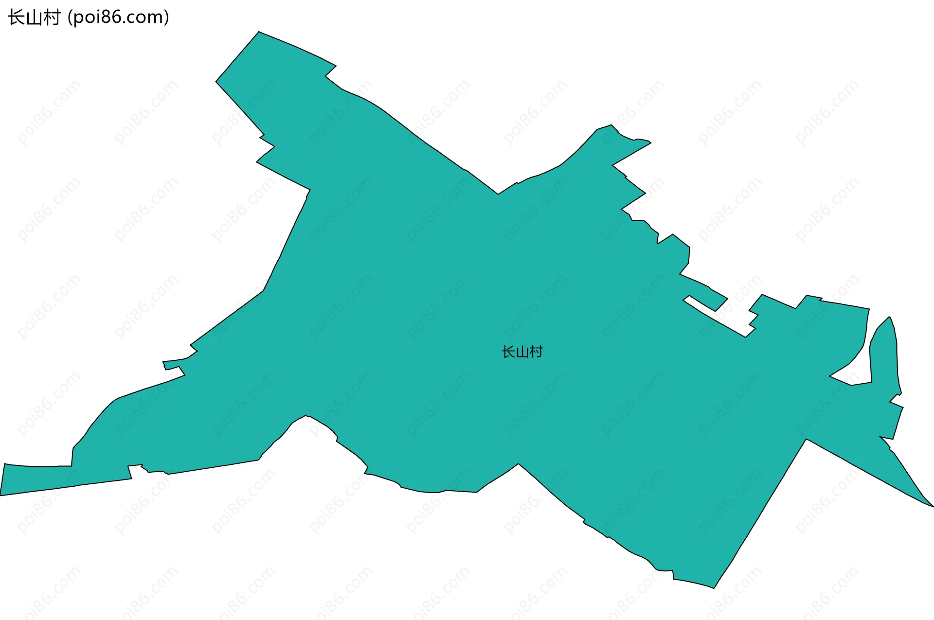 长山村边界地图