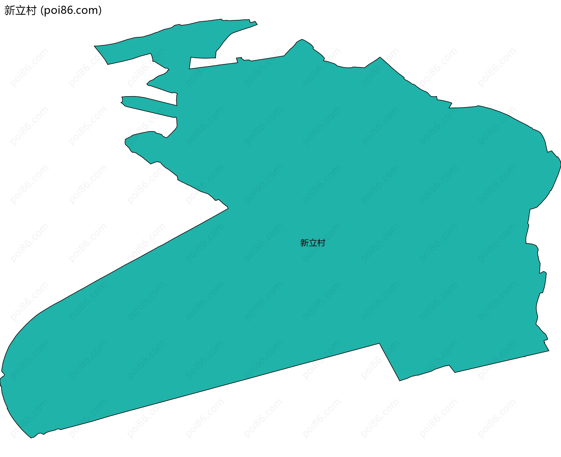 新立村边界地图