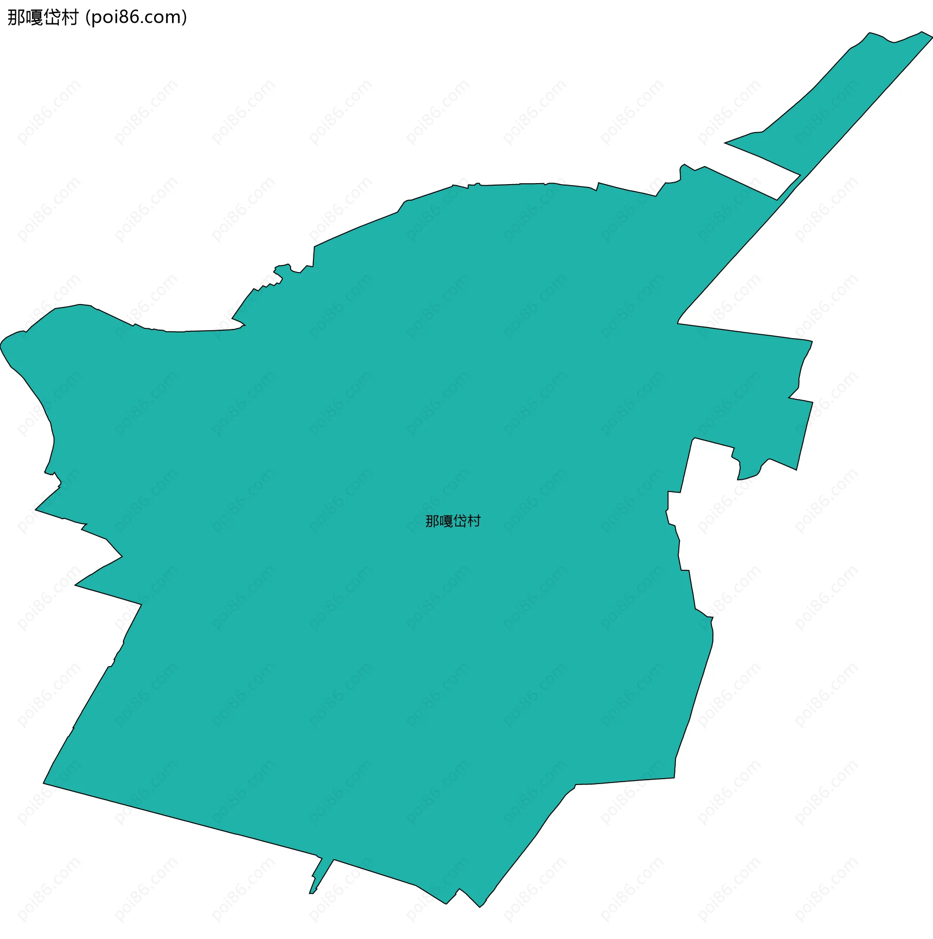 那嘎岱村边界地图