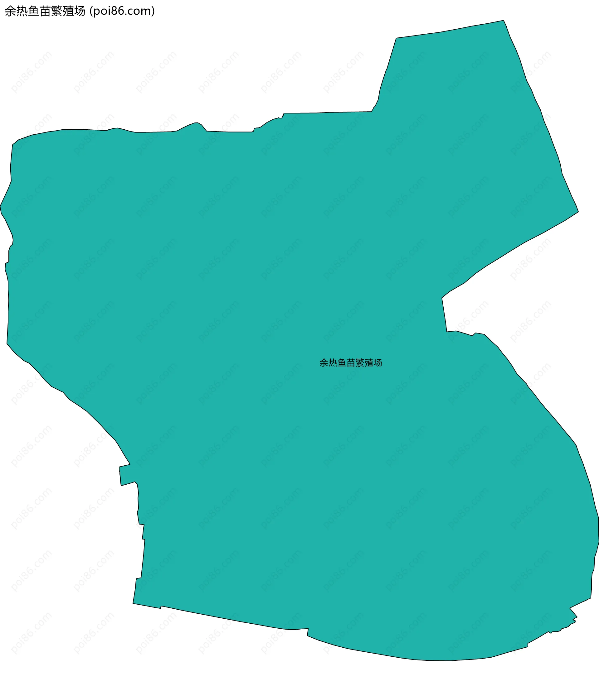 余热鱼苗繁殖场边界地图