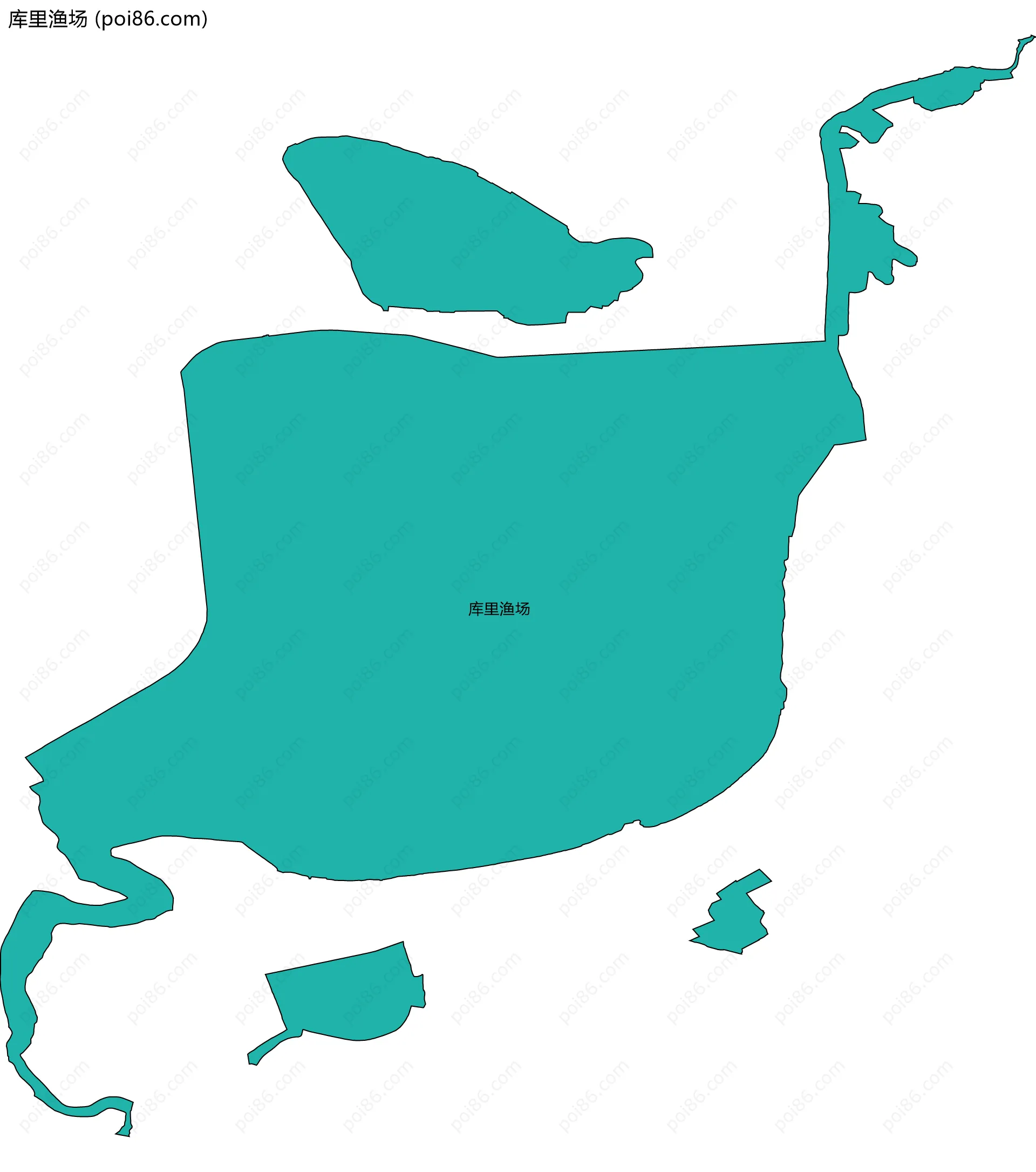 库里渔场边界地图