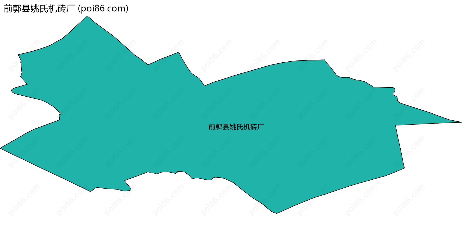 前郭县姚氏机砖厂边界地图