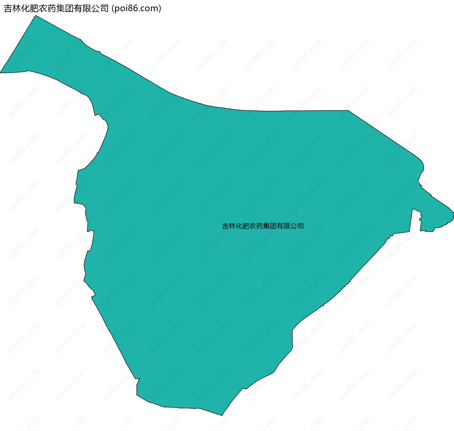 吉林化肥农药集团有限公司边界地图