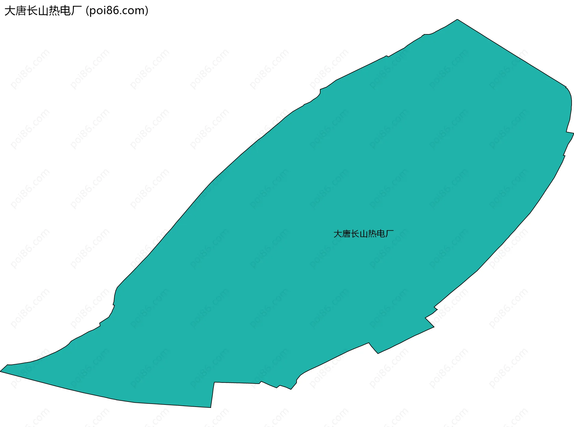 大唐长山热电厂边界地图