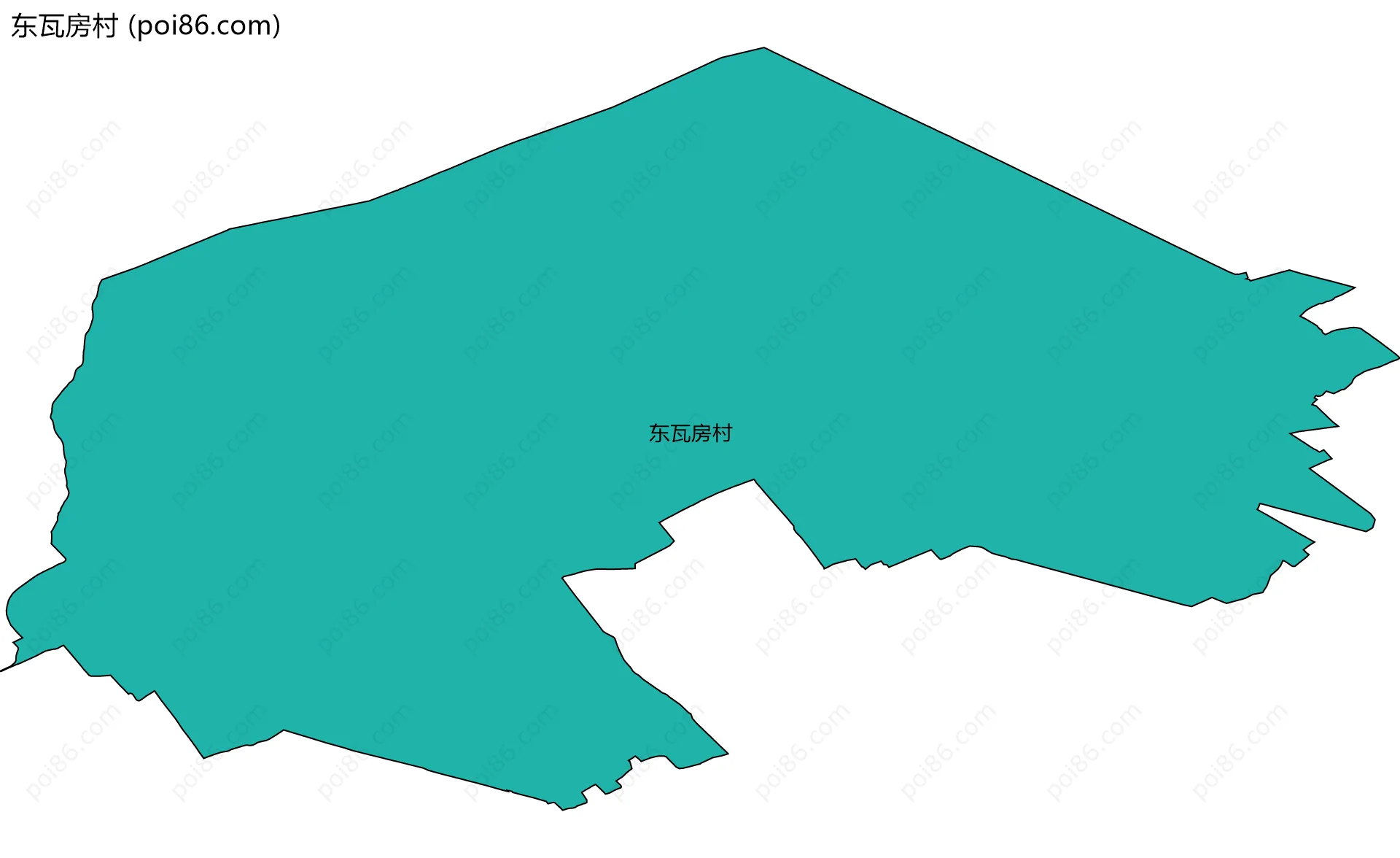 东瓦房村边界地图