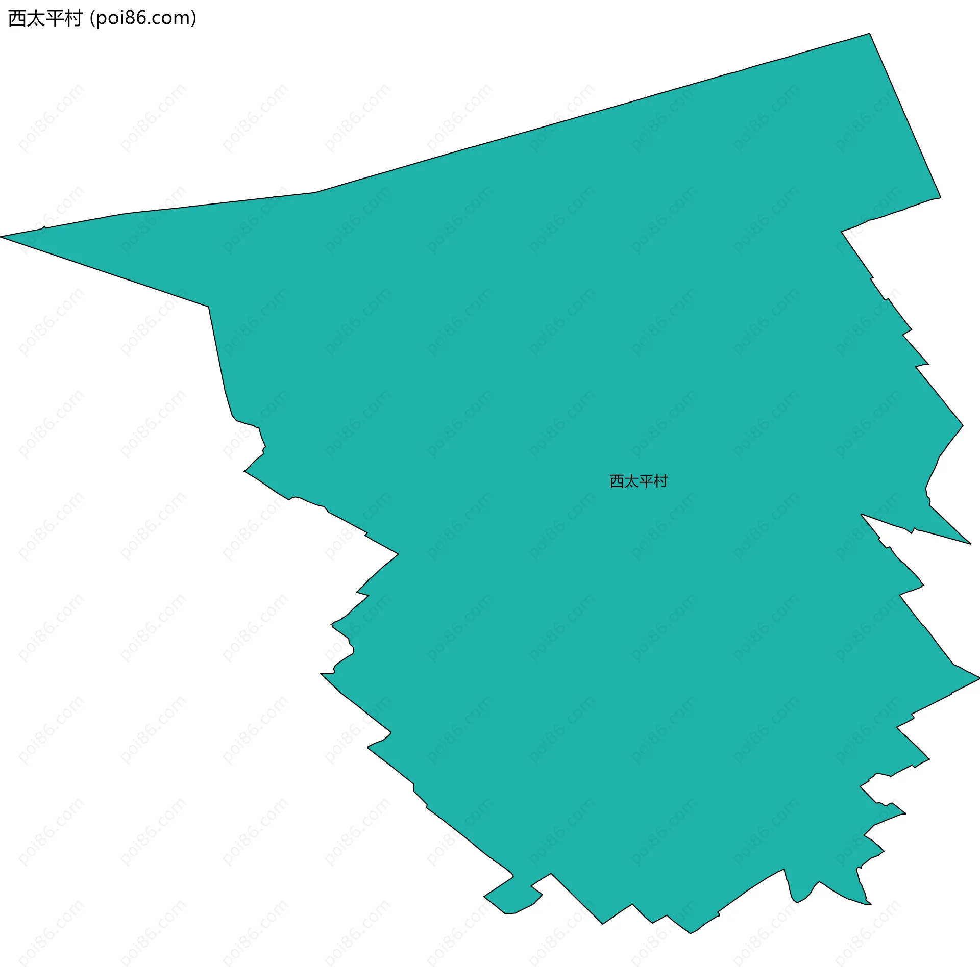 西太平村边界地图