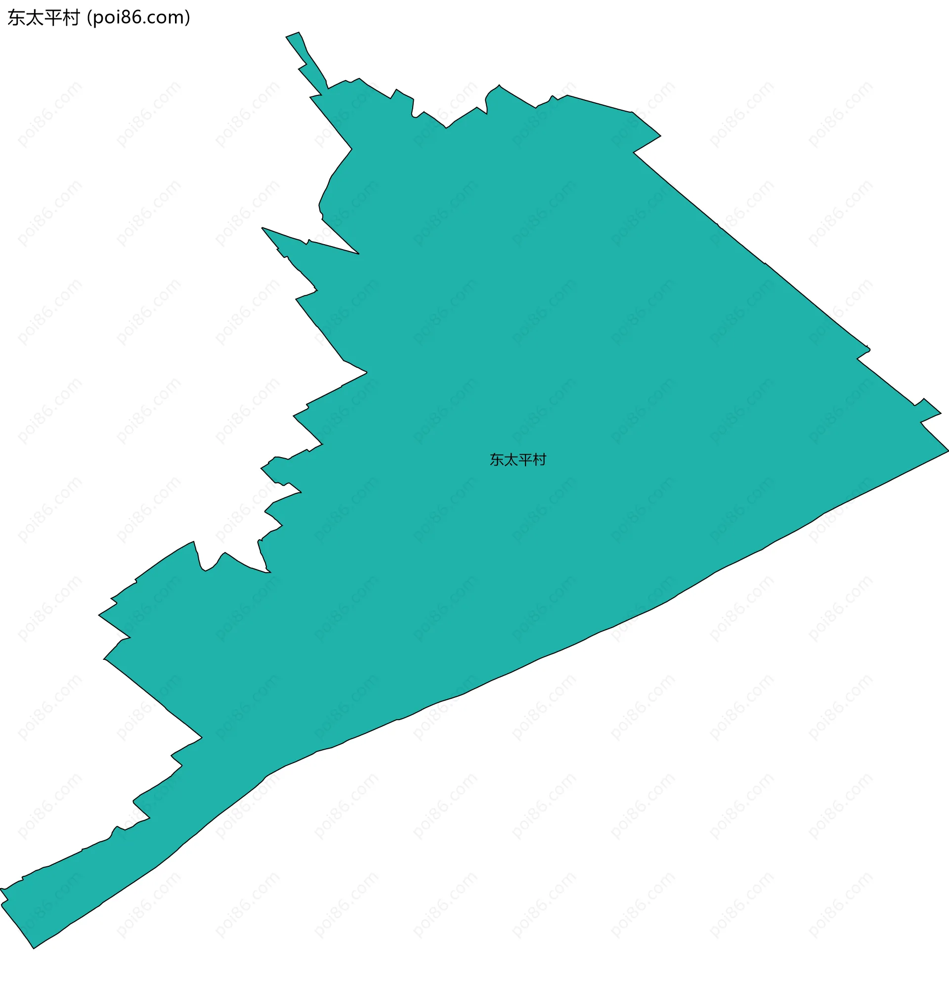 东太平村边界地图