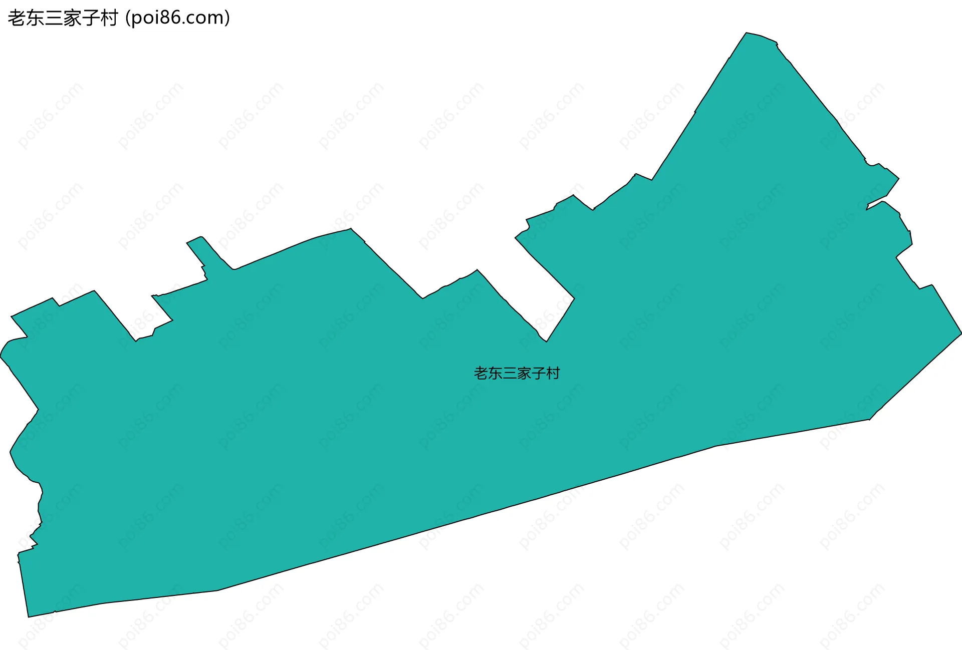 老东三家子村边界地图