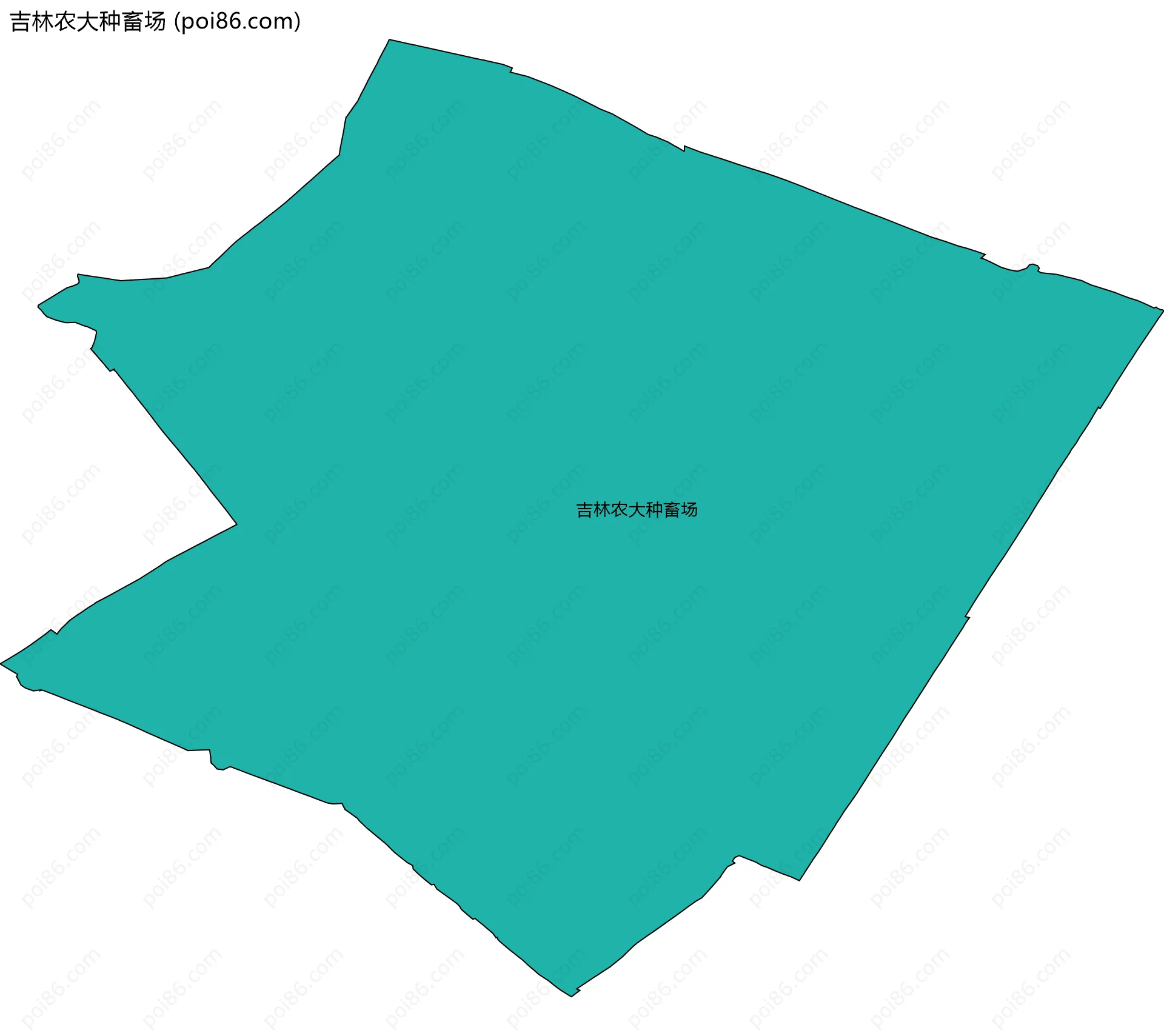 吉林农大种畜场边界地图