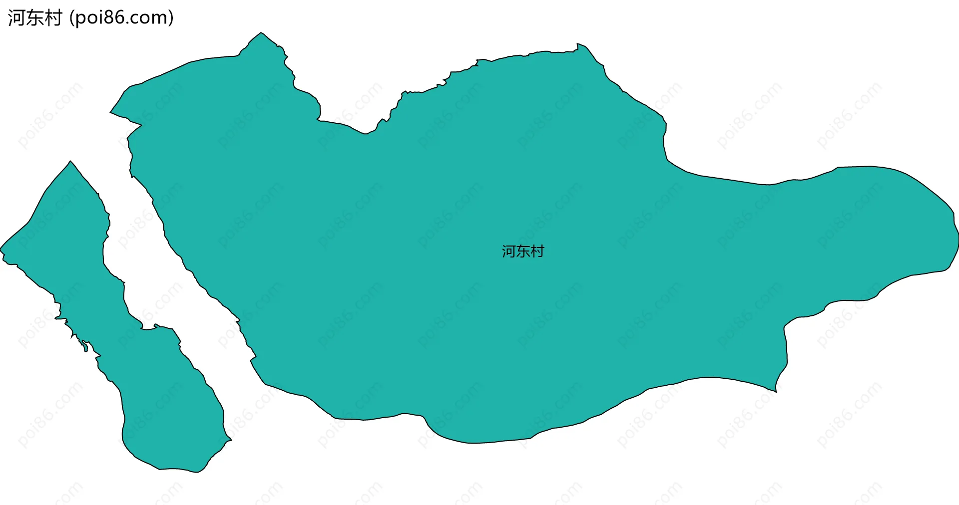 河东村边界地图