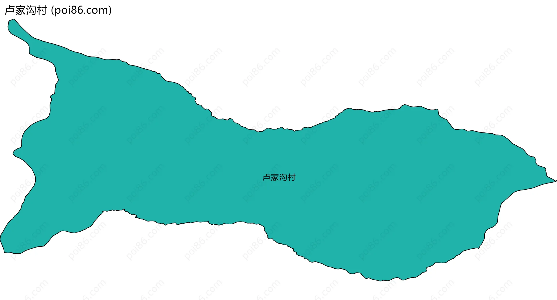 卢家沟村边界地图