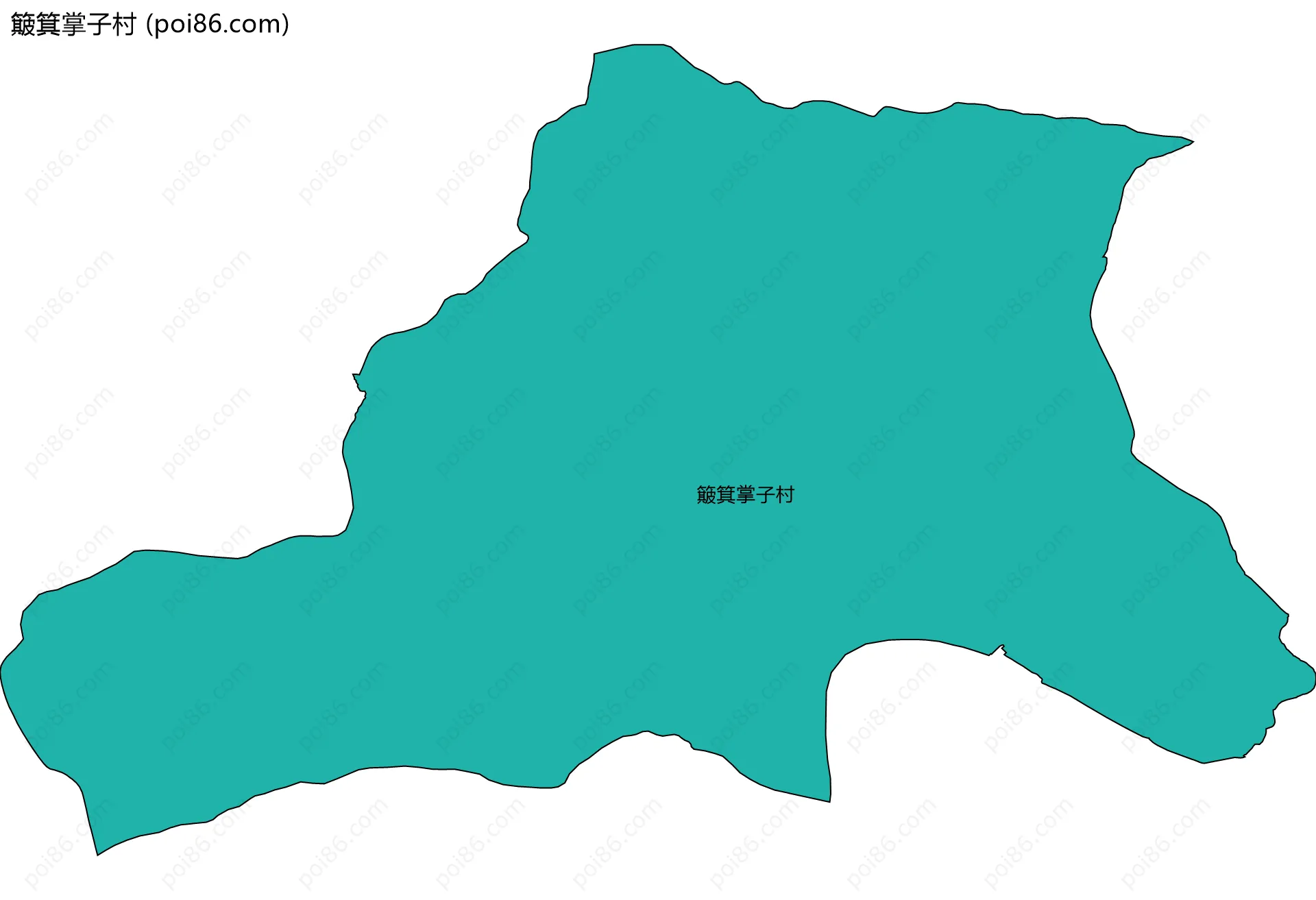 簸箕掌子村边界地图