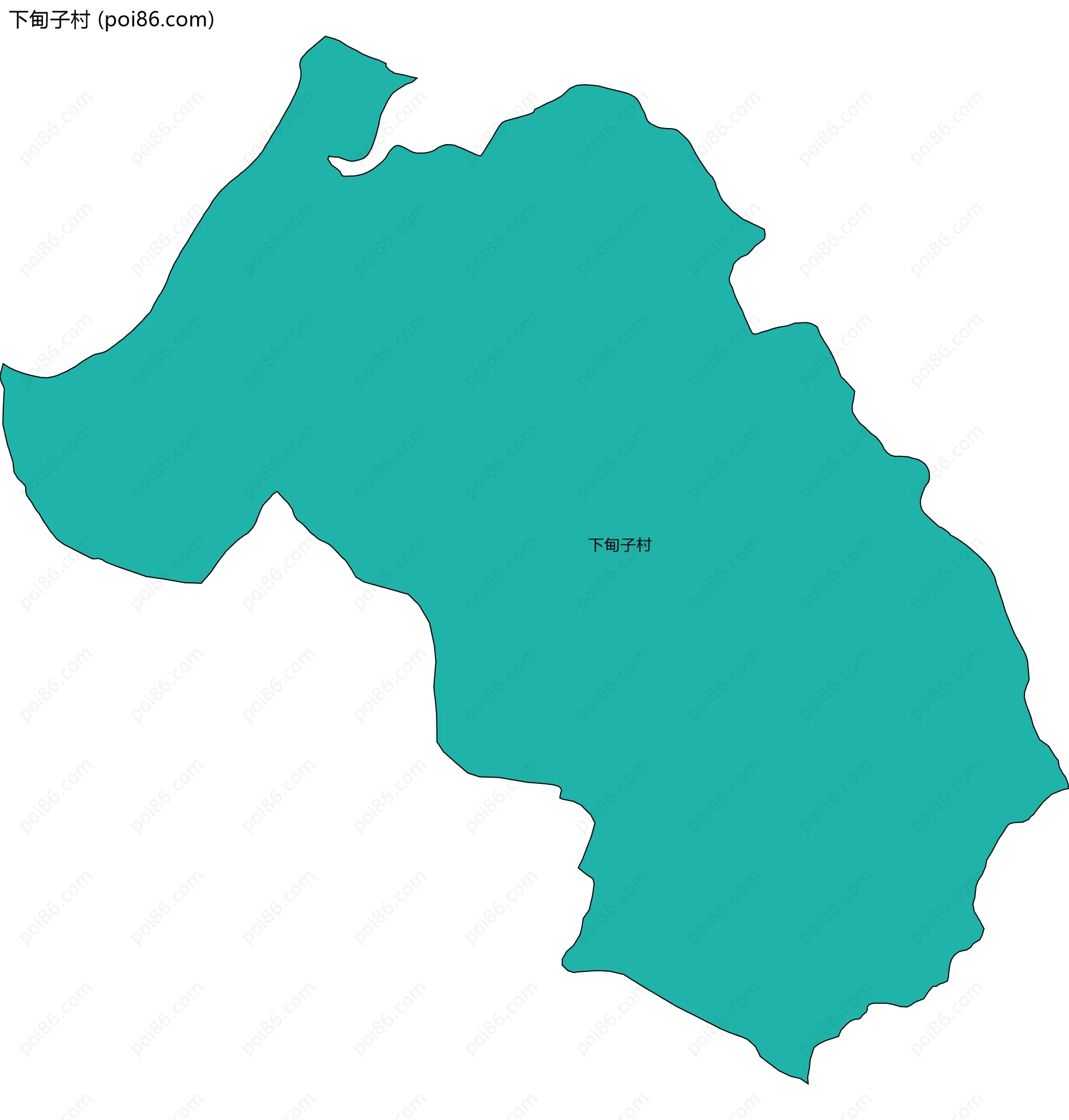 下甸子村边界地图
