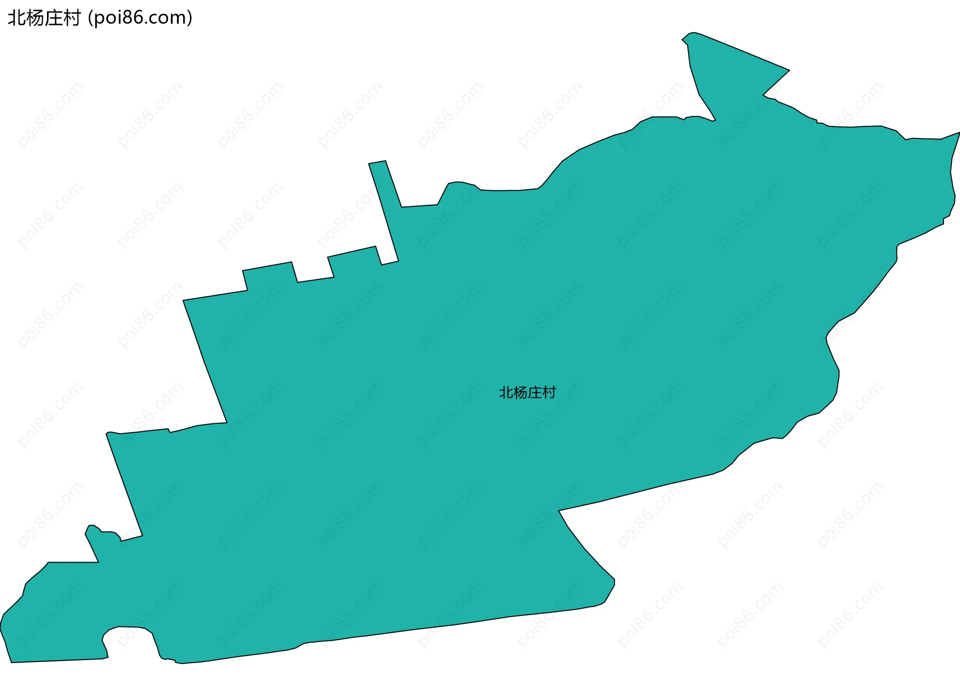 北杨庄村边界地图