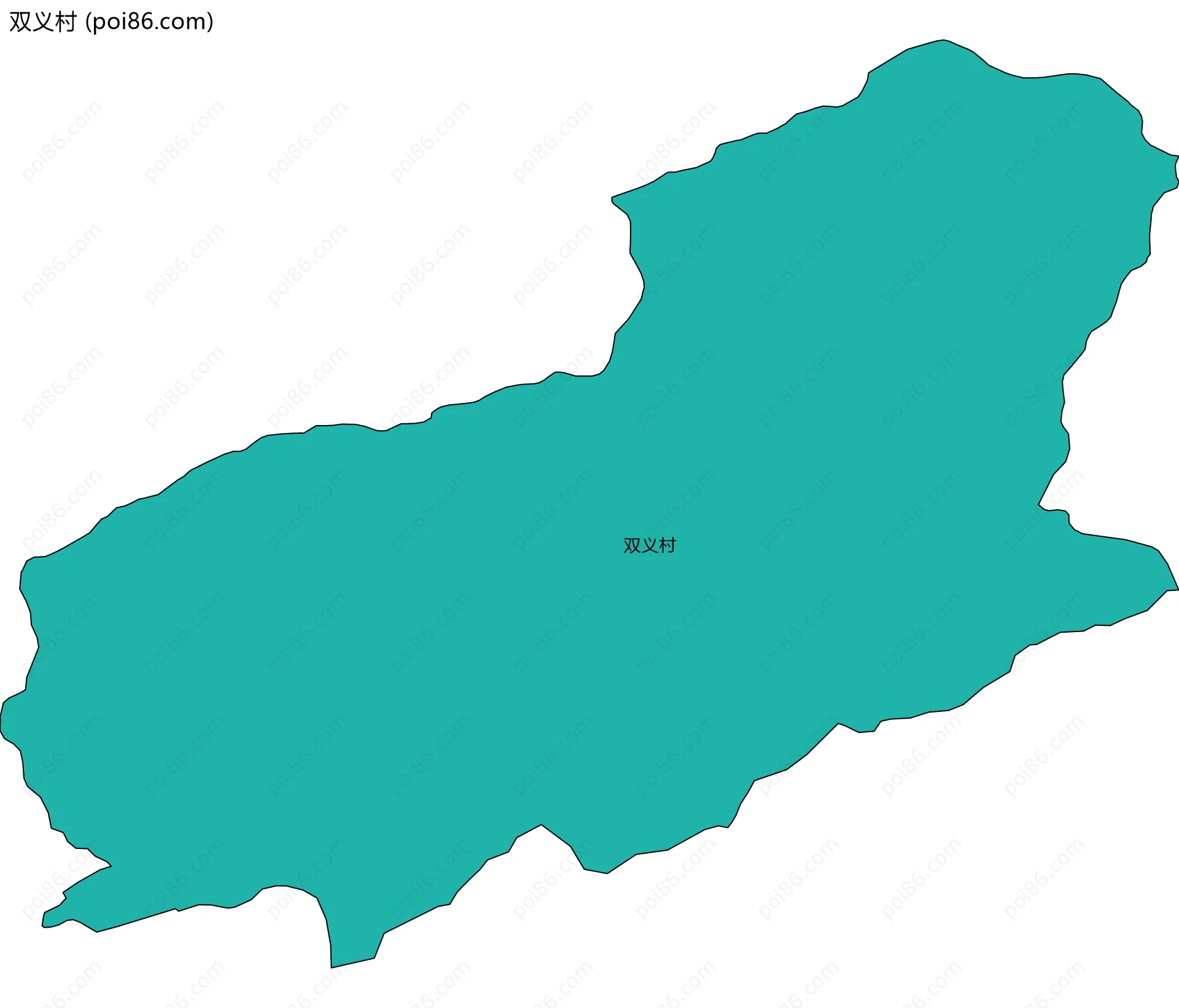 双义村边界地图