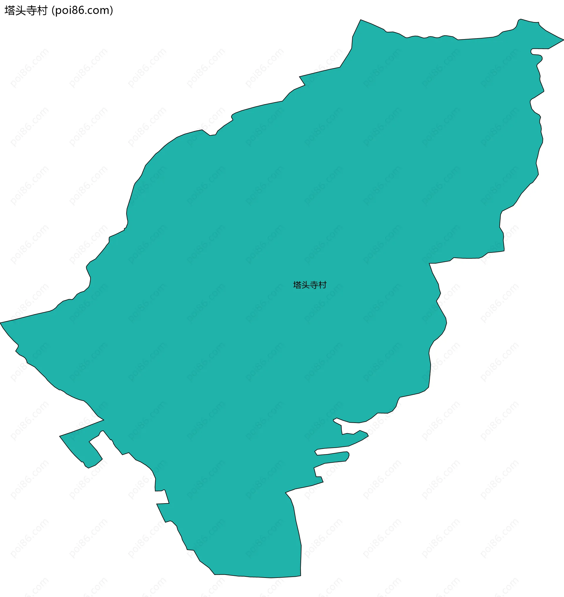 塔头寺村边界地图