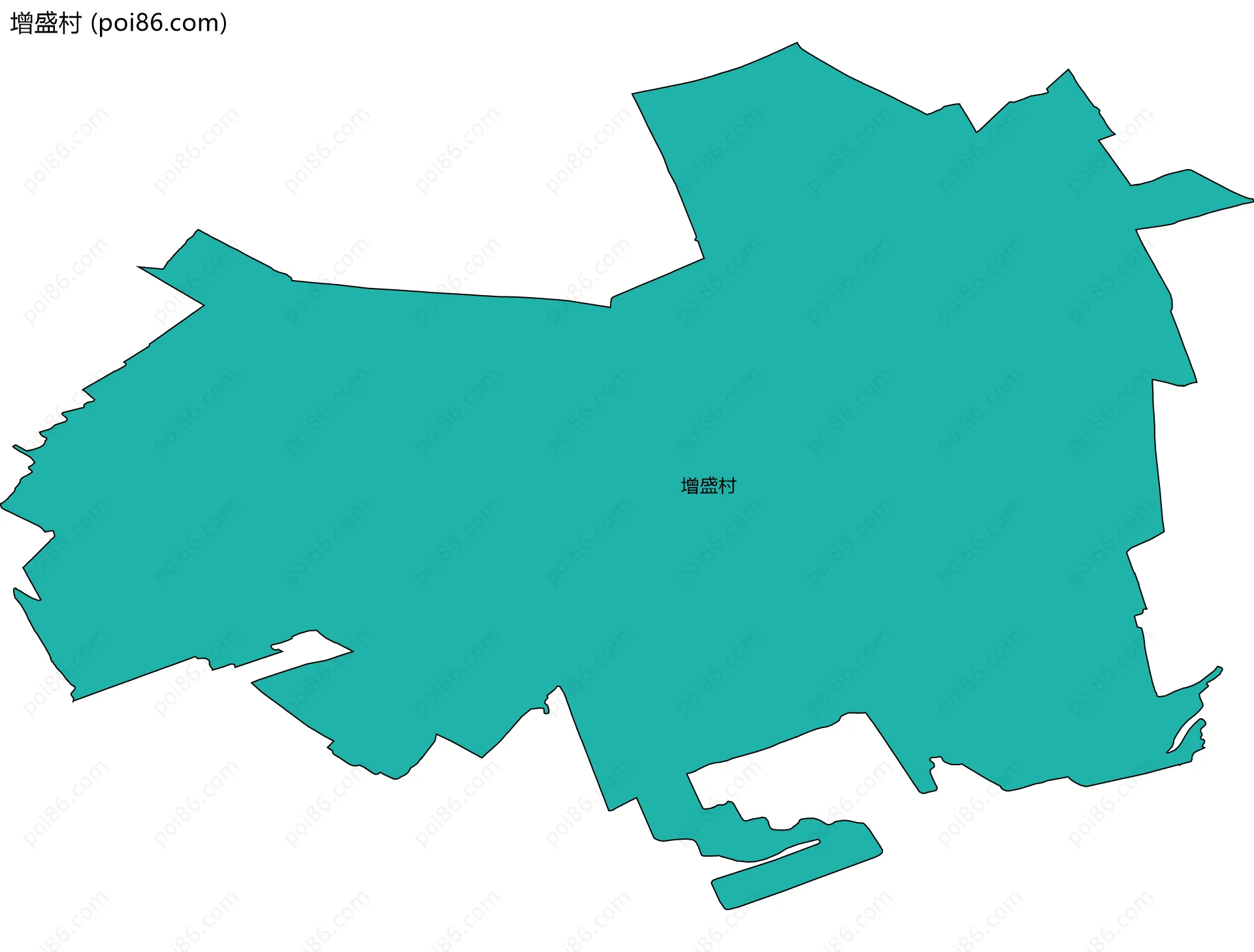 增盛村边界地图