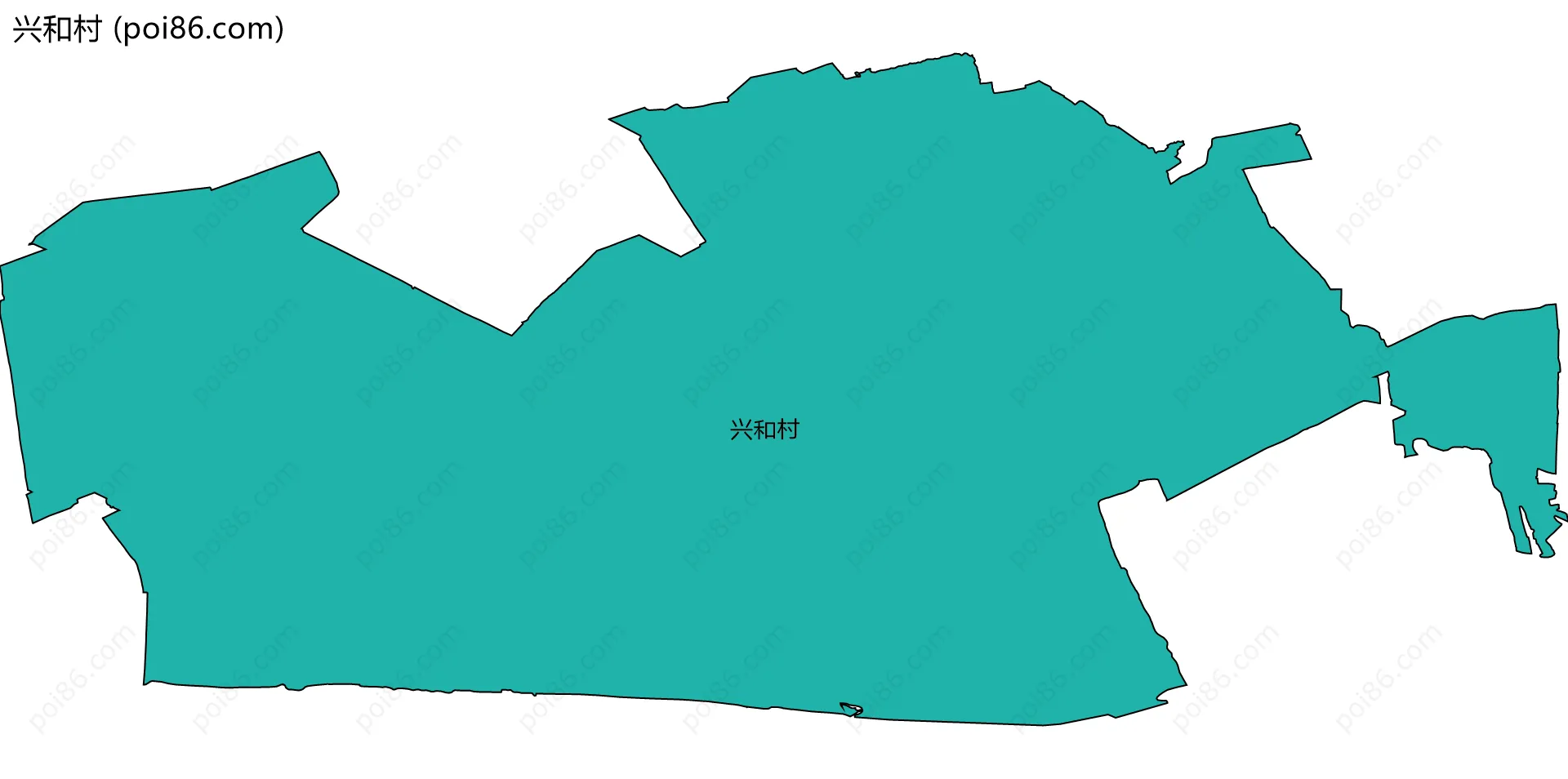兴和村边界地图