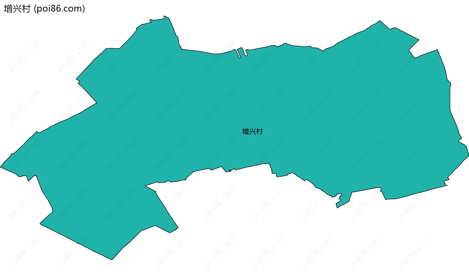 增兴村边界地图