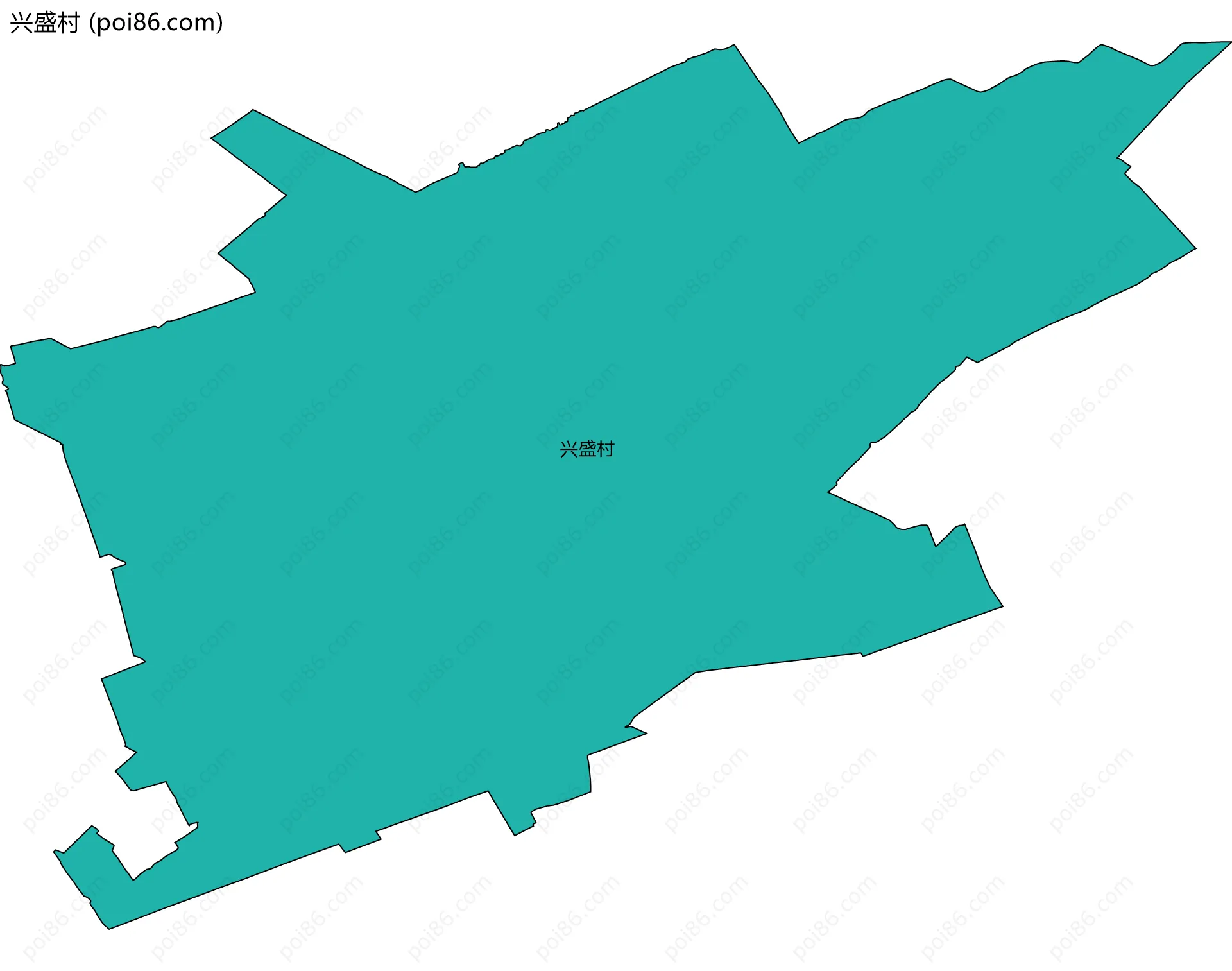 兴盛村边界地图
