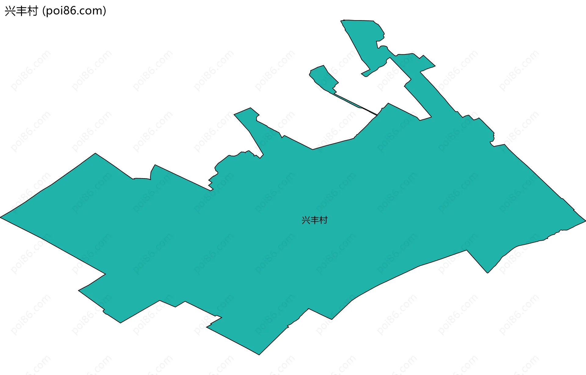 兴丰村边界地图