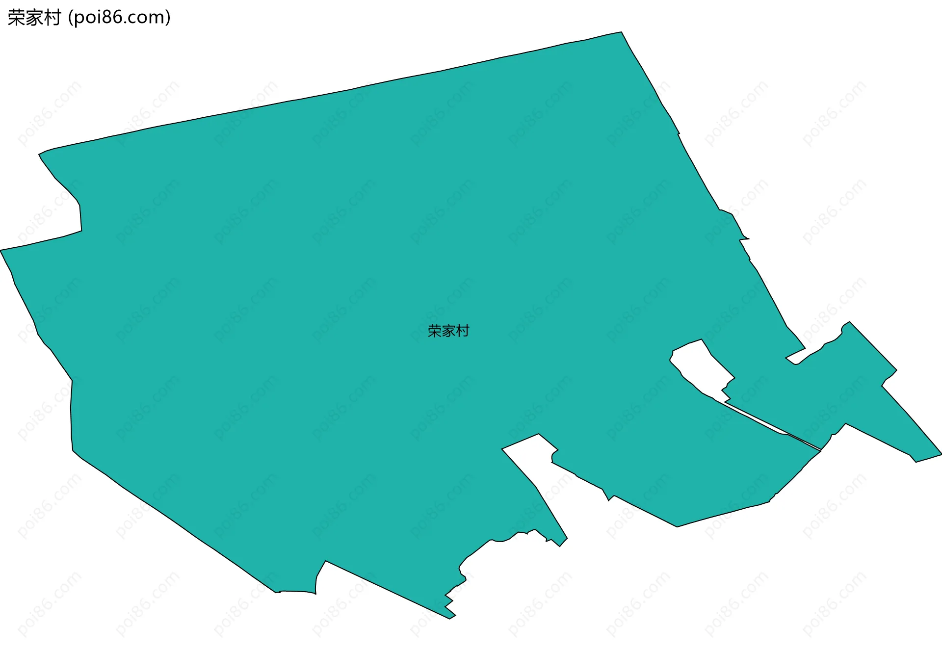 荣家村边界地图