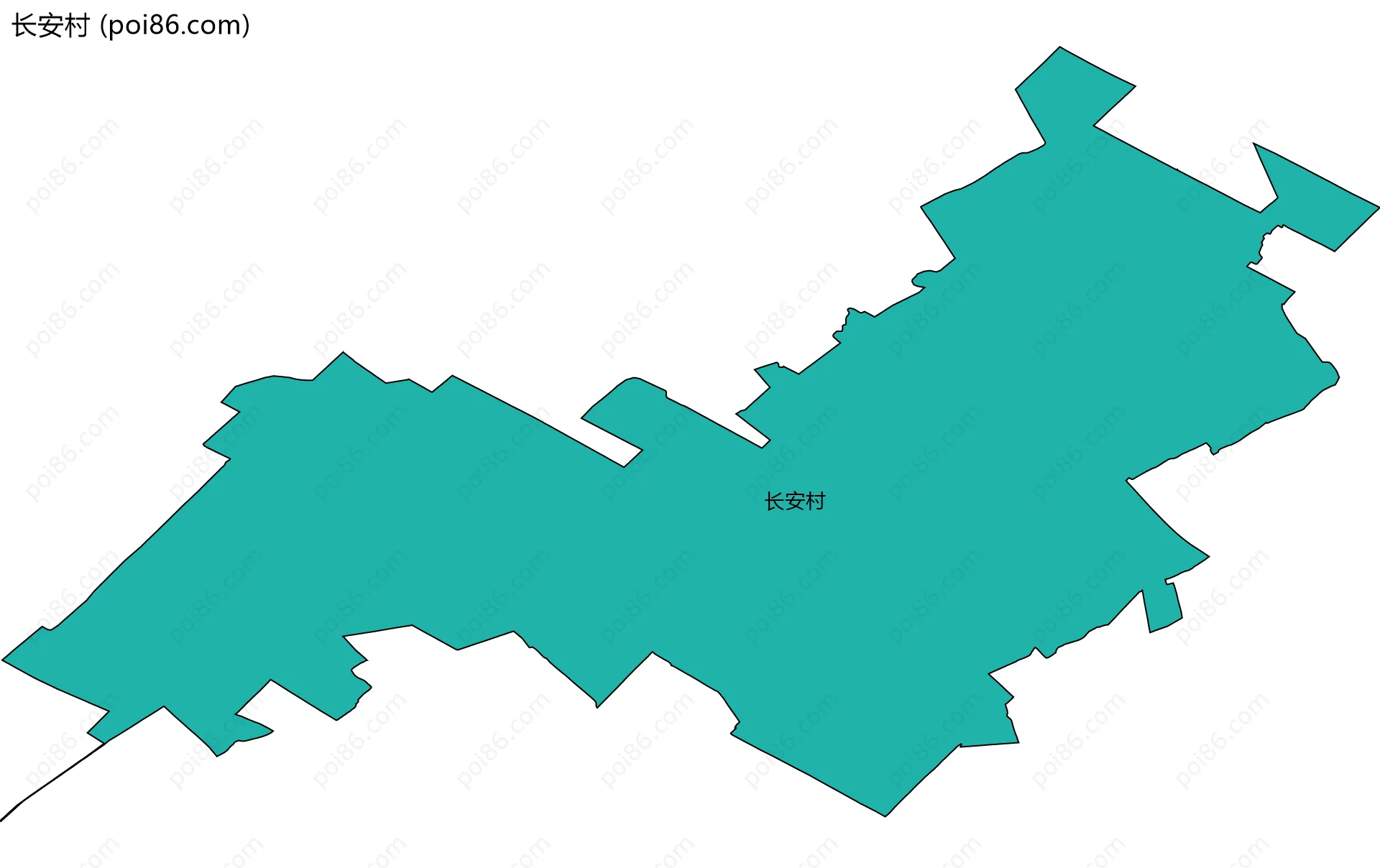 长安村边界地图