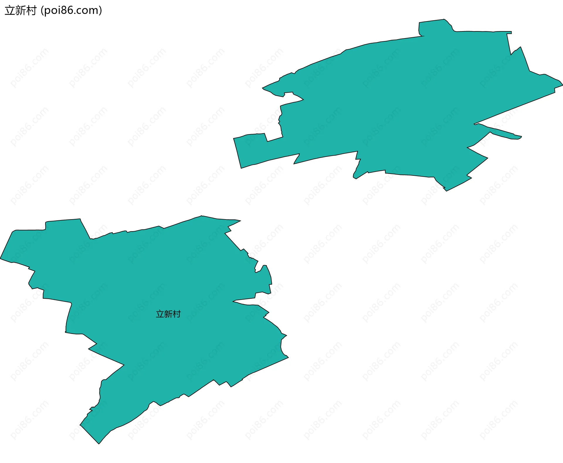 立新村边界地图