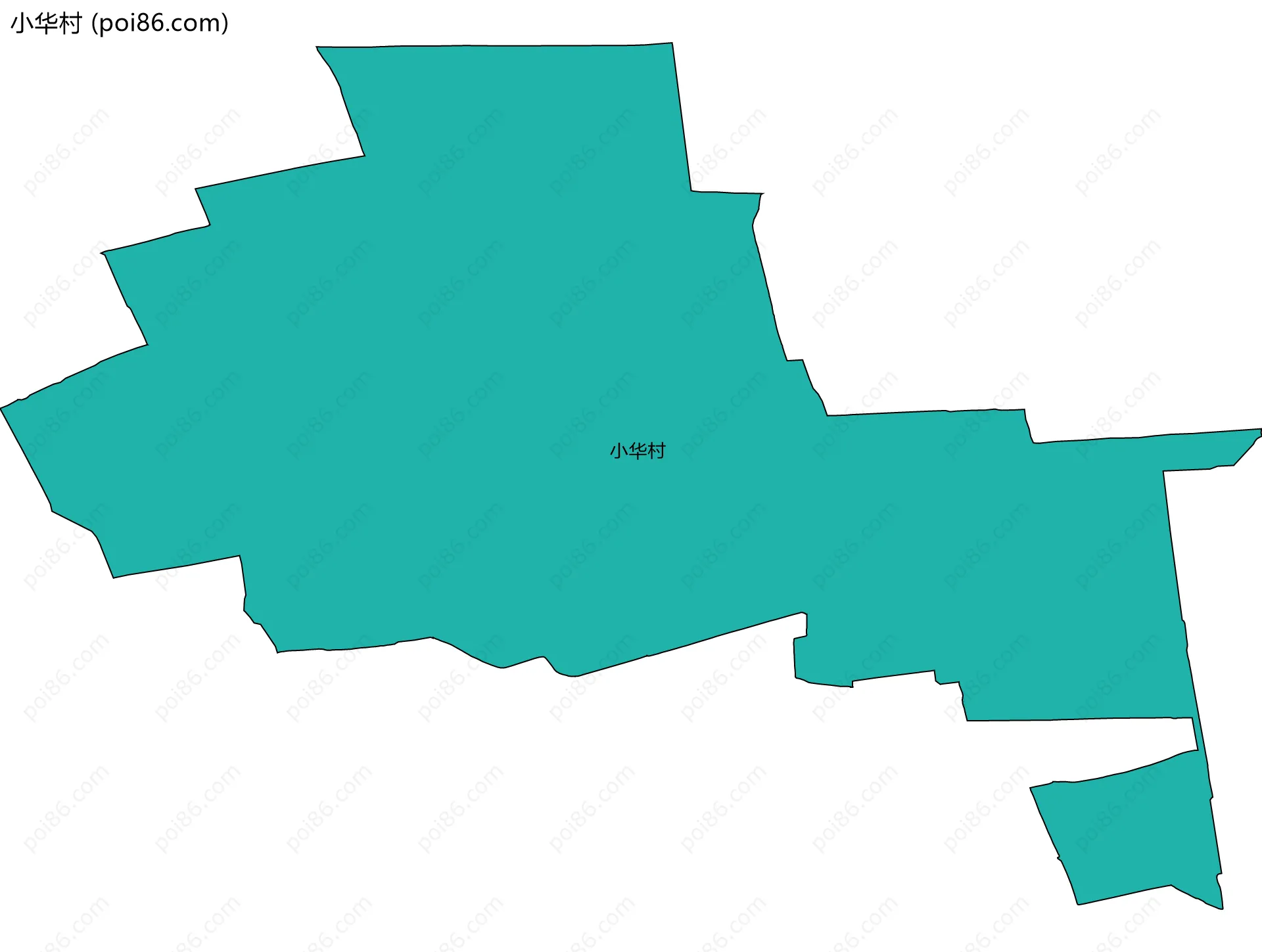 小华村边界地图