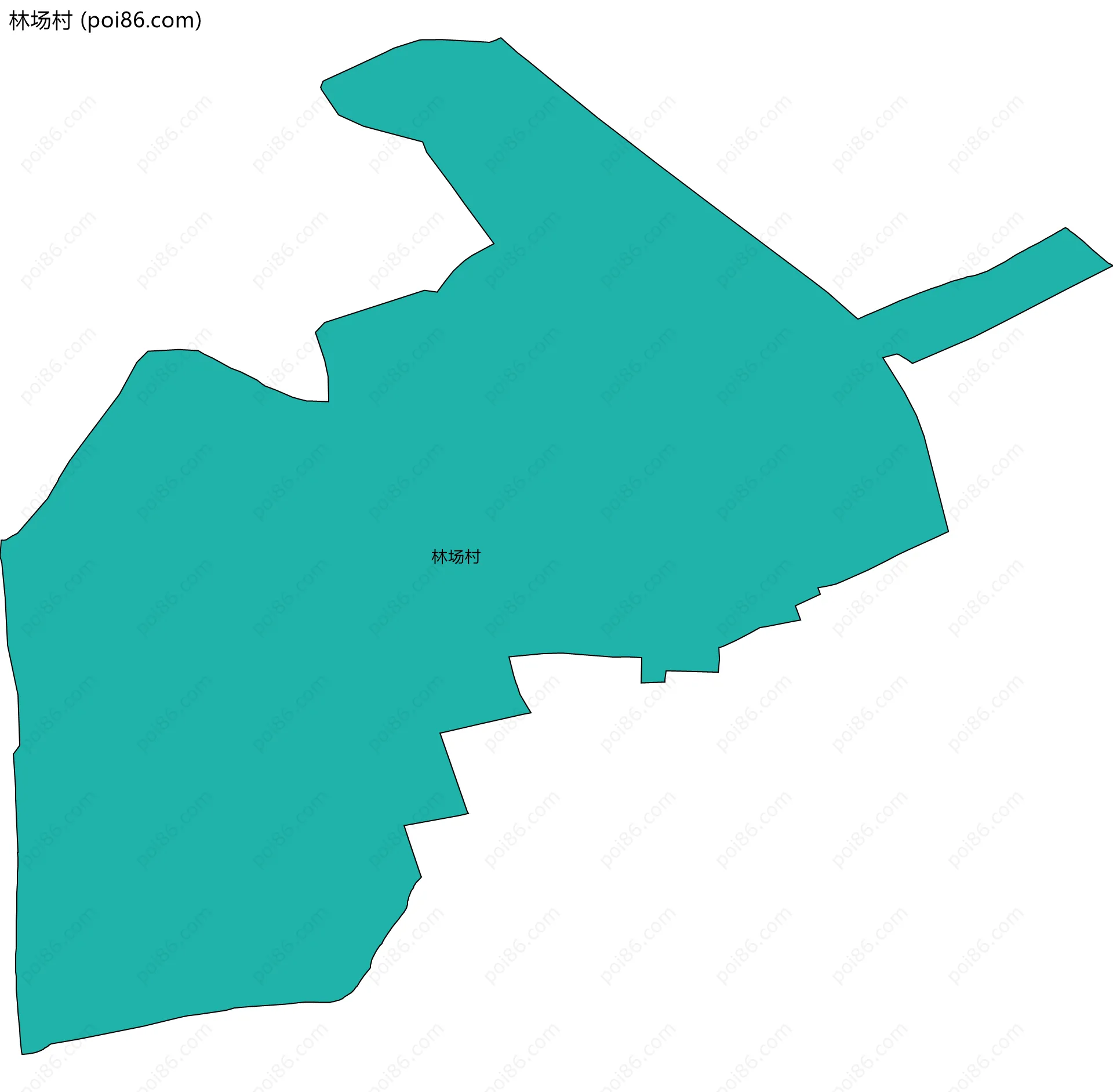 林场村边界地图