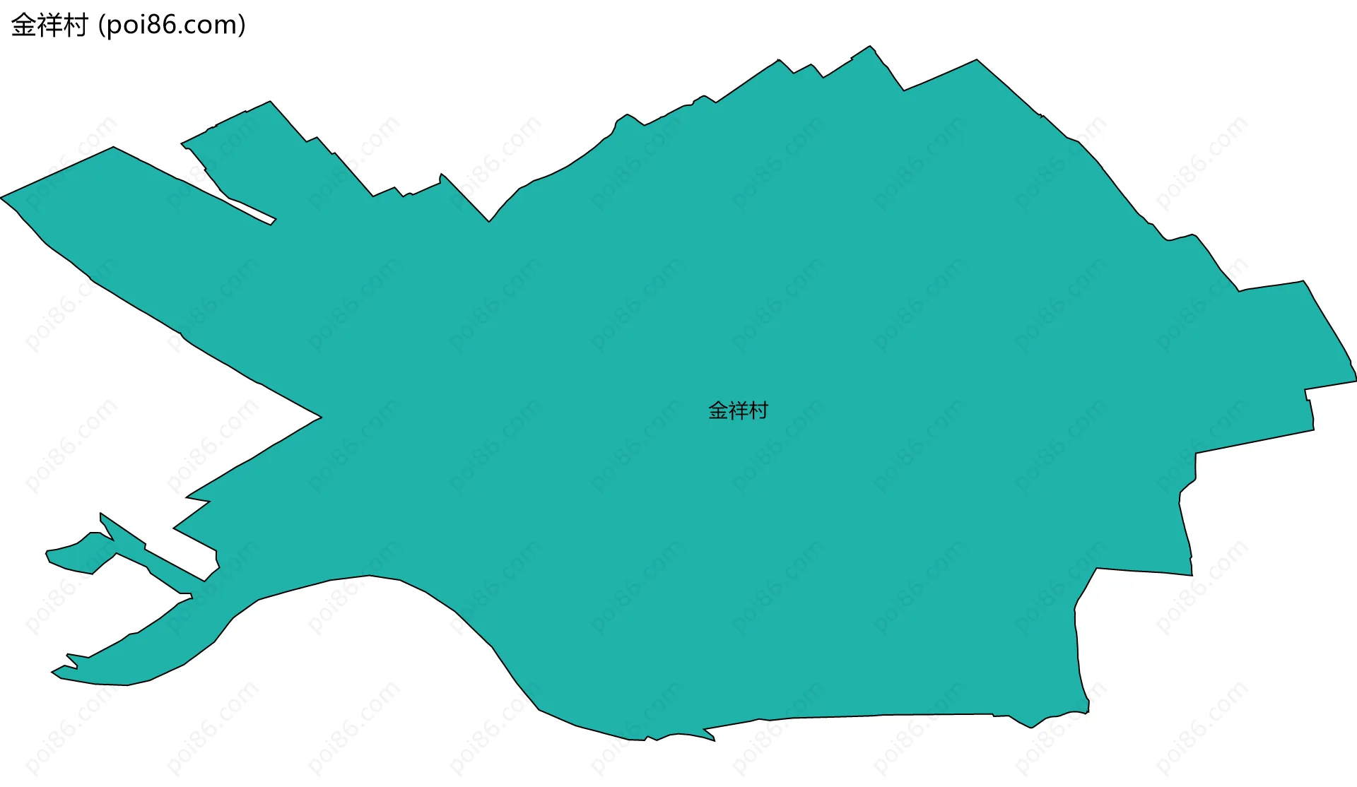 金祥村边界地图