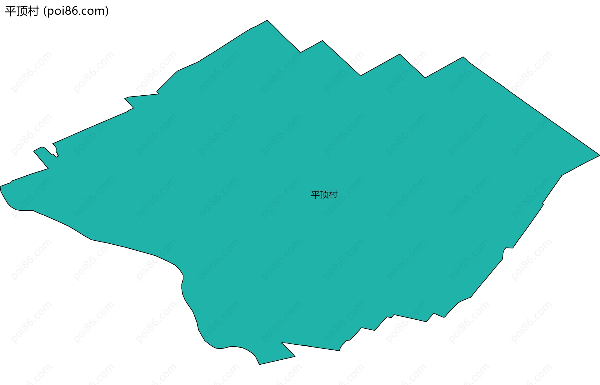 平顶村边界地图