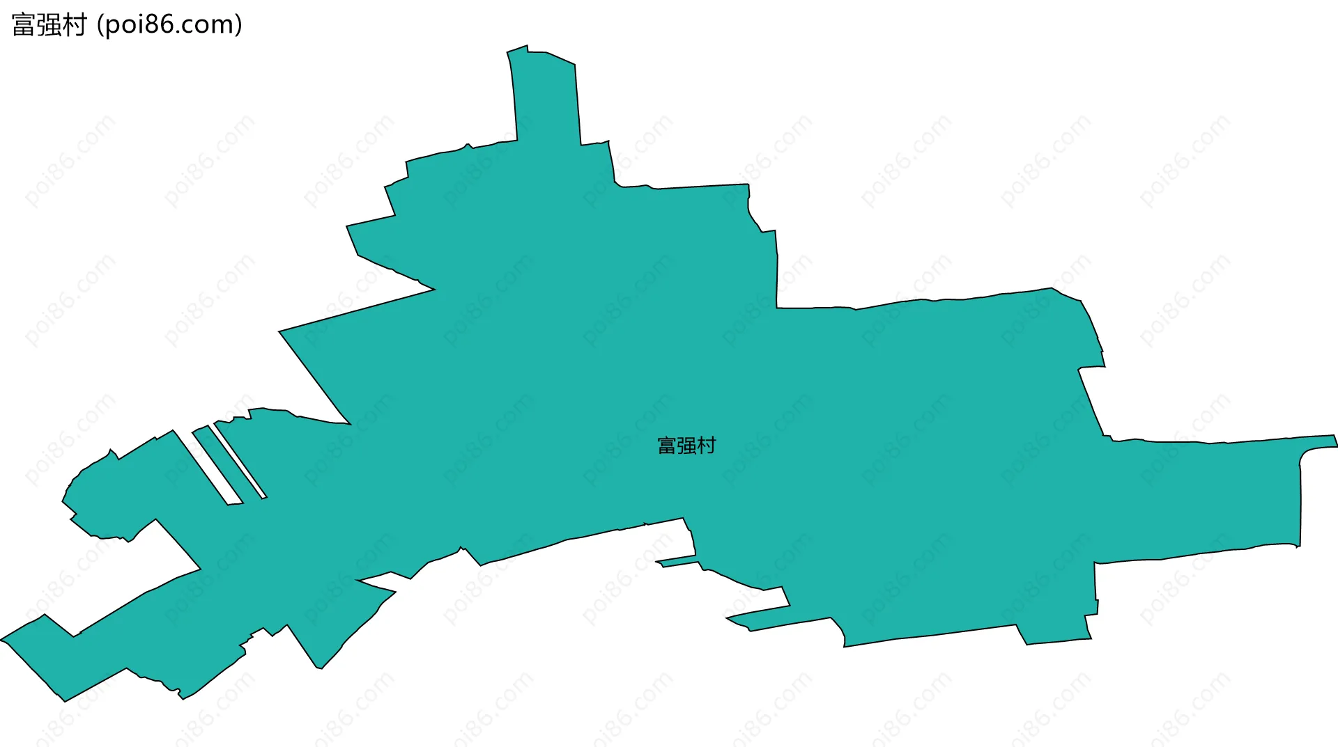 富强村边界地图