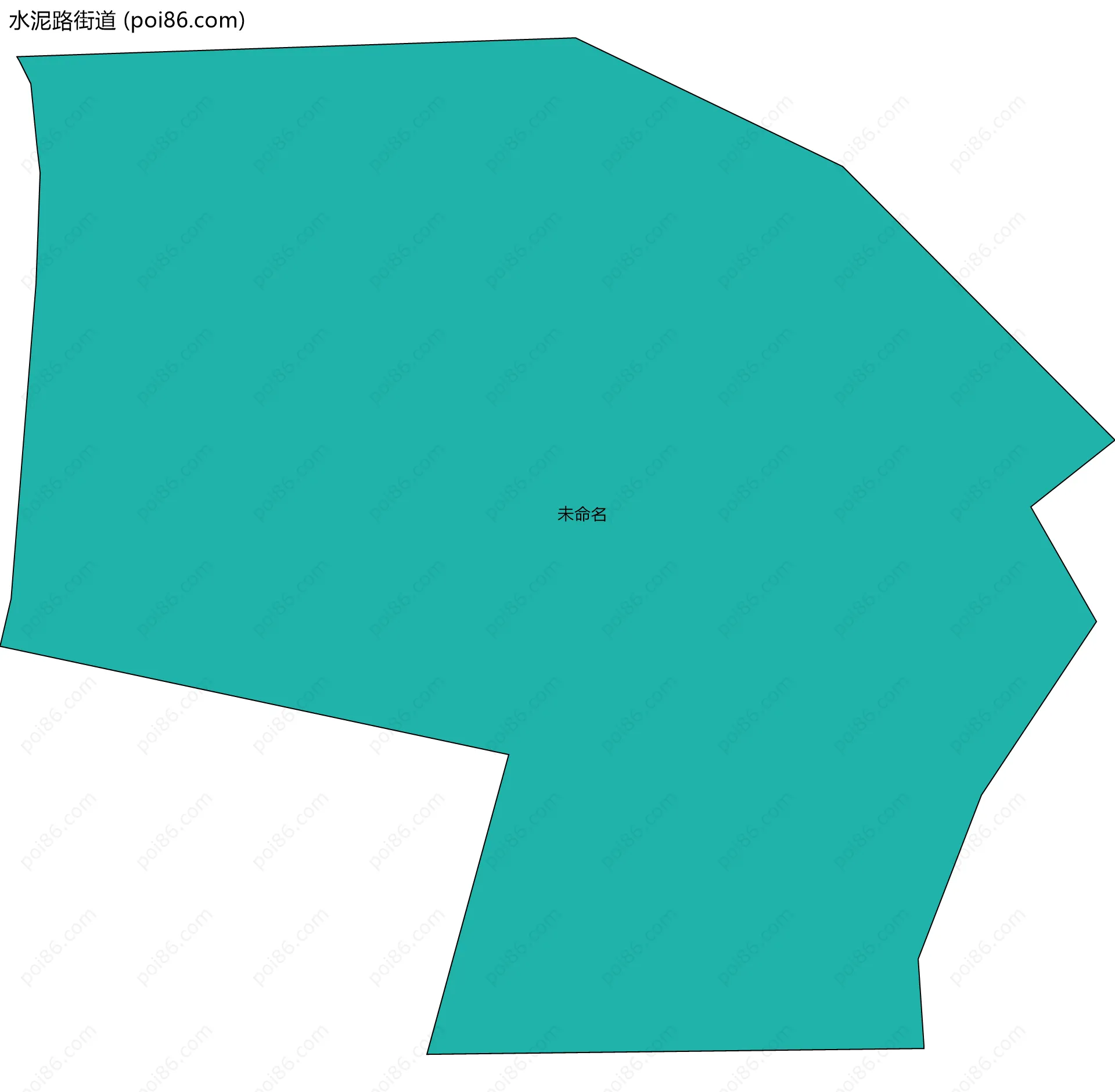 水泥路街道边界地图(五级行政区划)