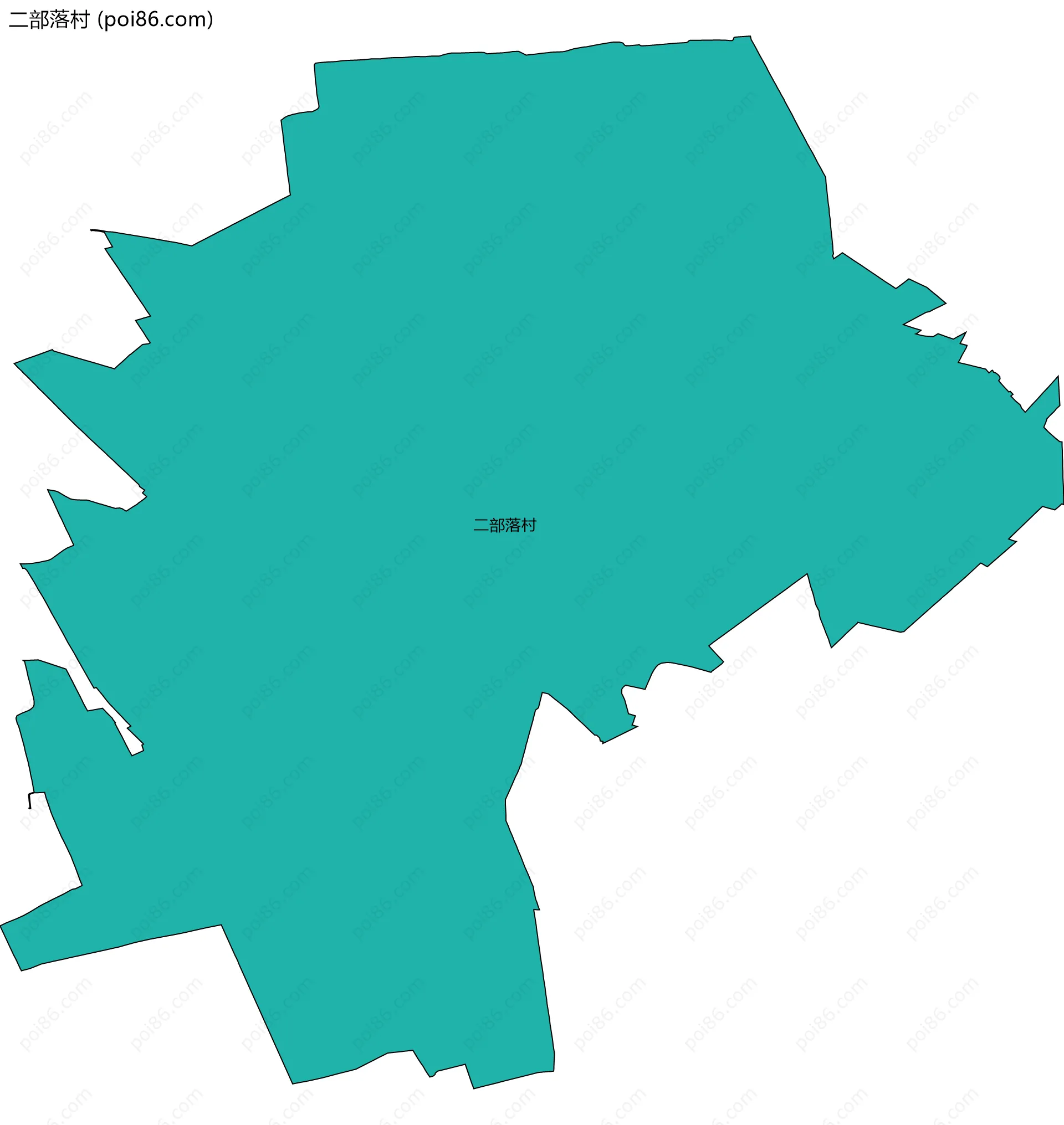 二部落村边界地图