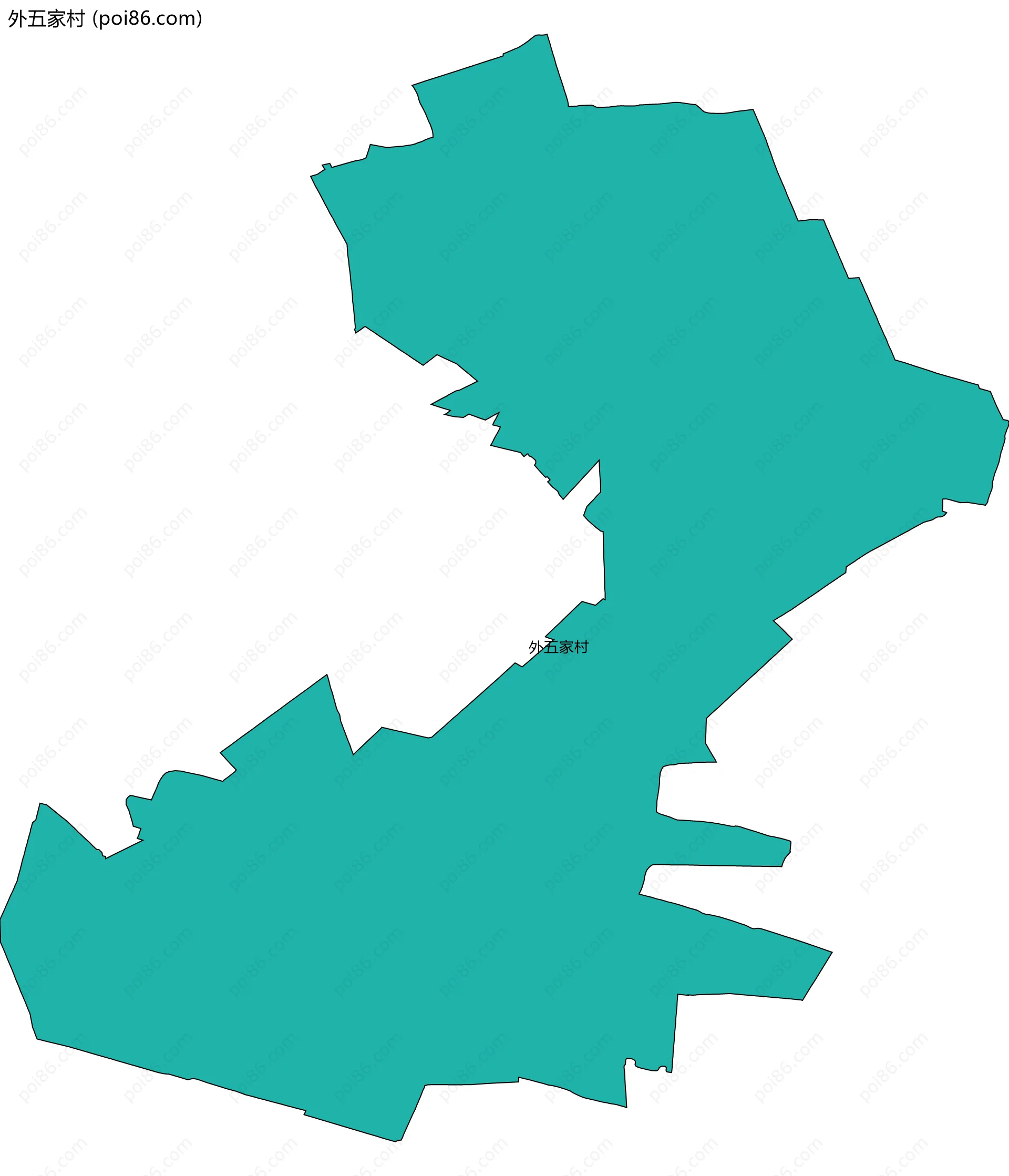 外五家村边界地图