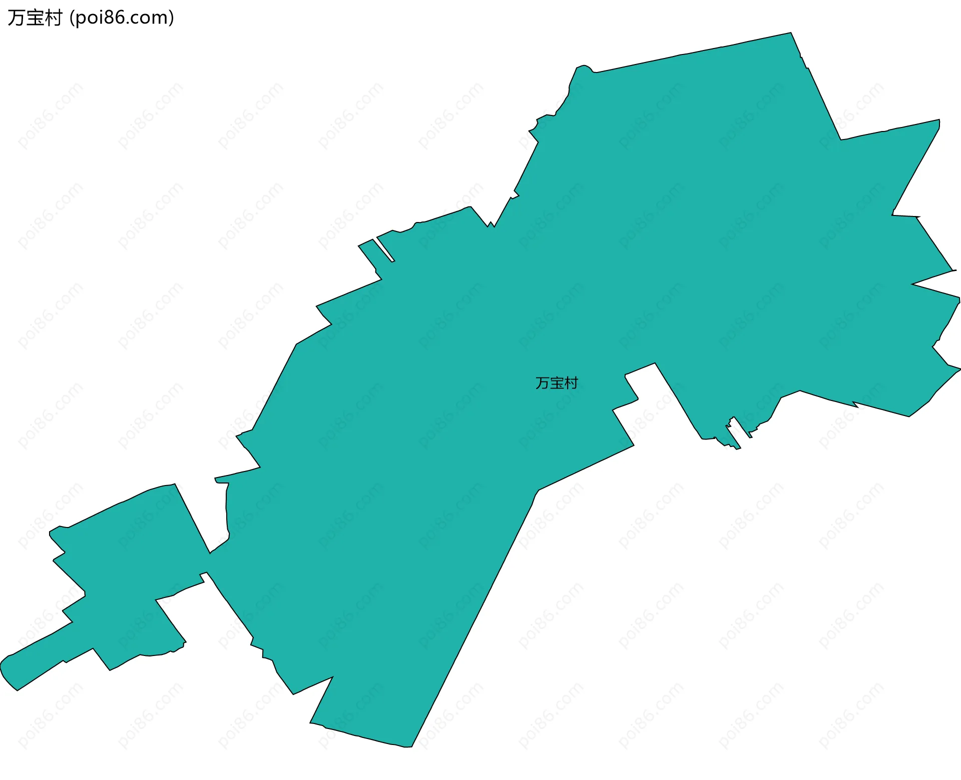 万宝村边界地图