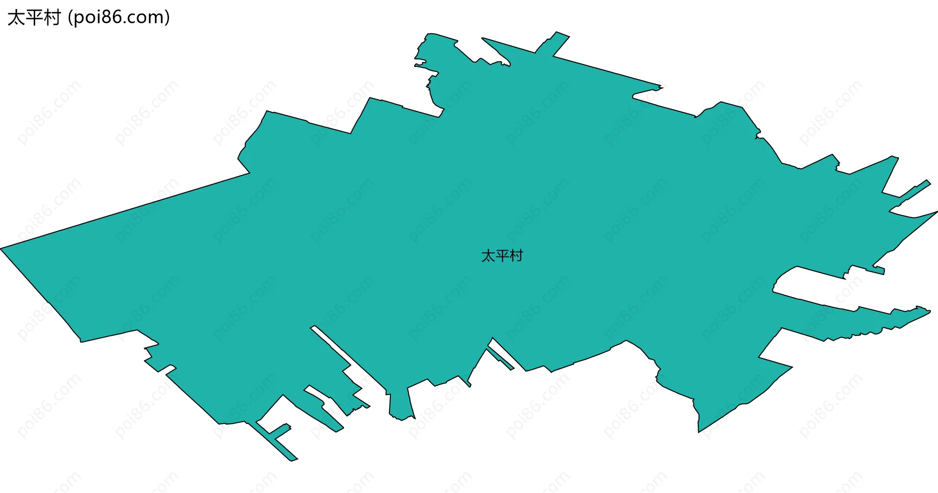 太平村边界地图