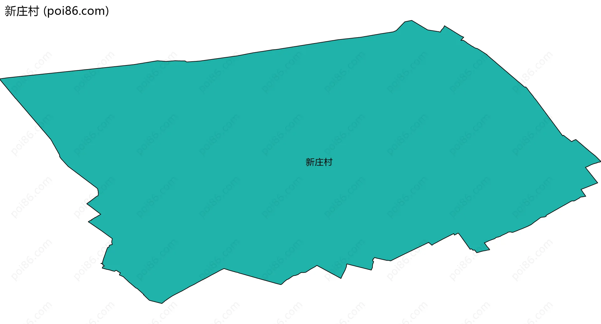 新庄村边界地图