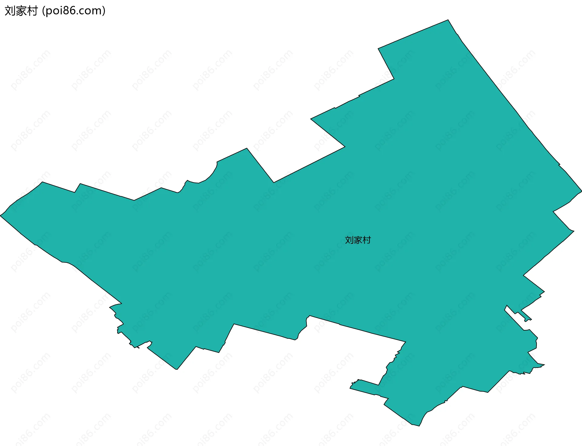 刘家村边界地图