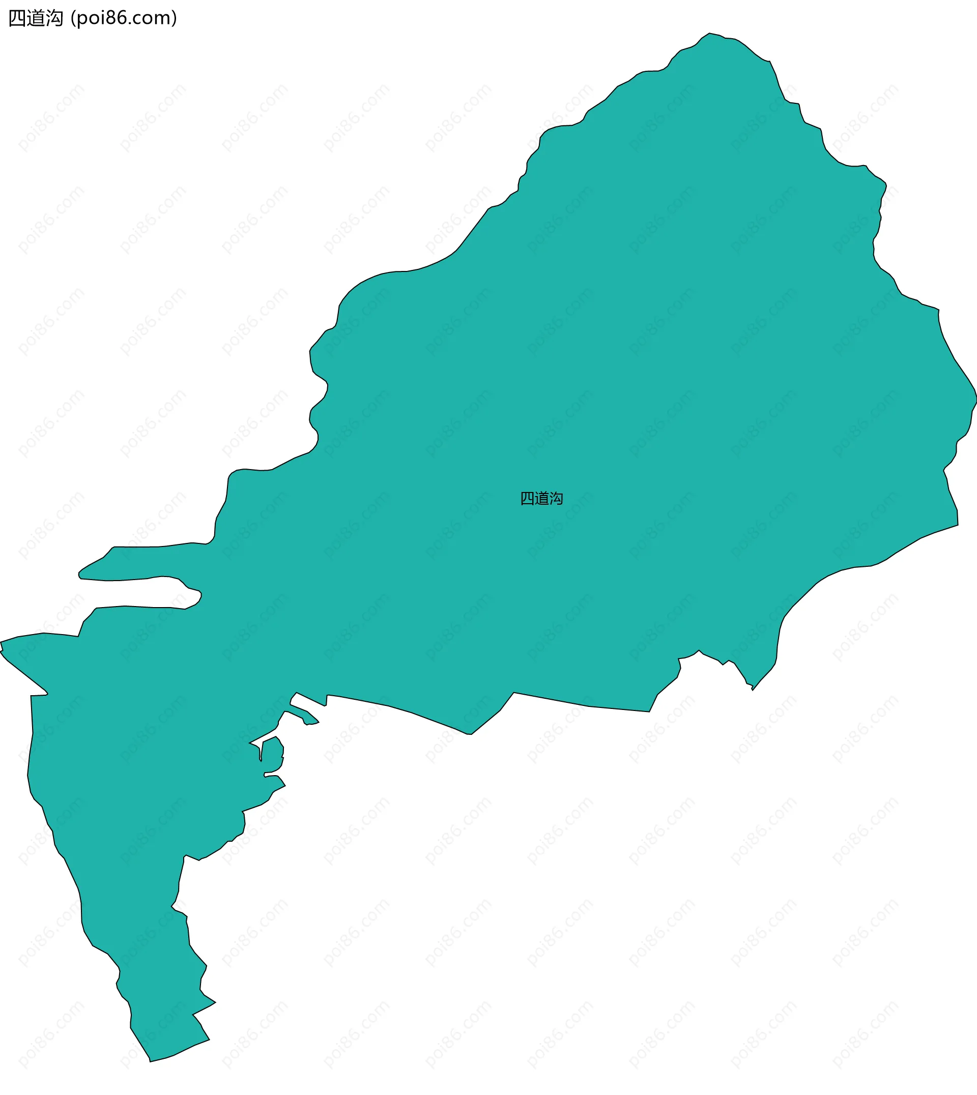 四道沟边界地图